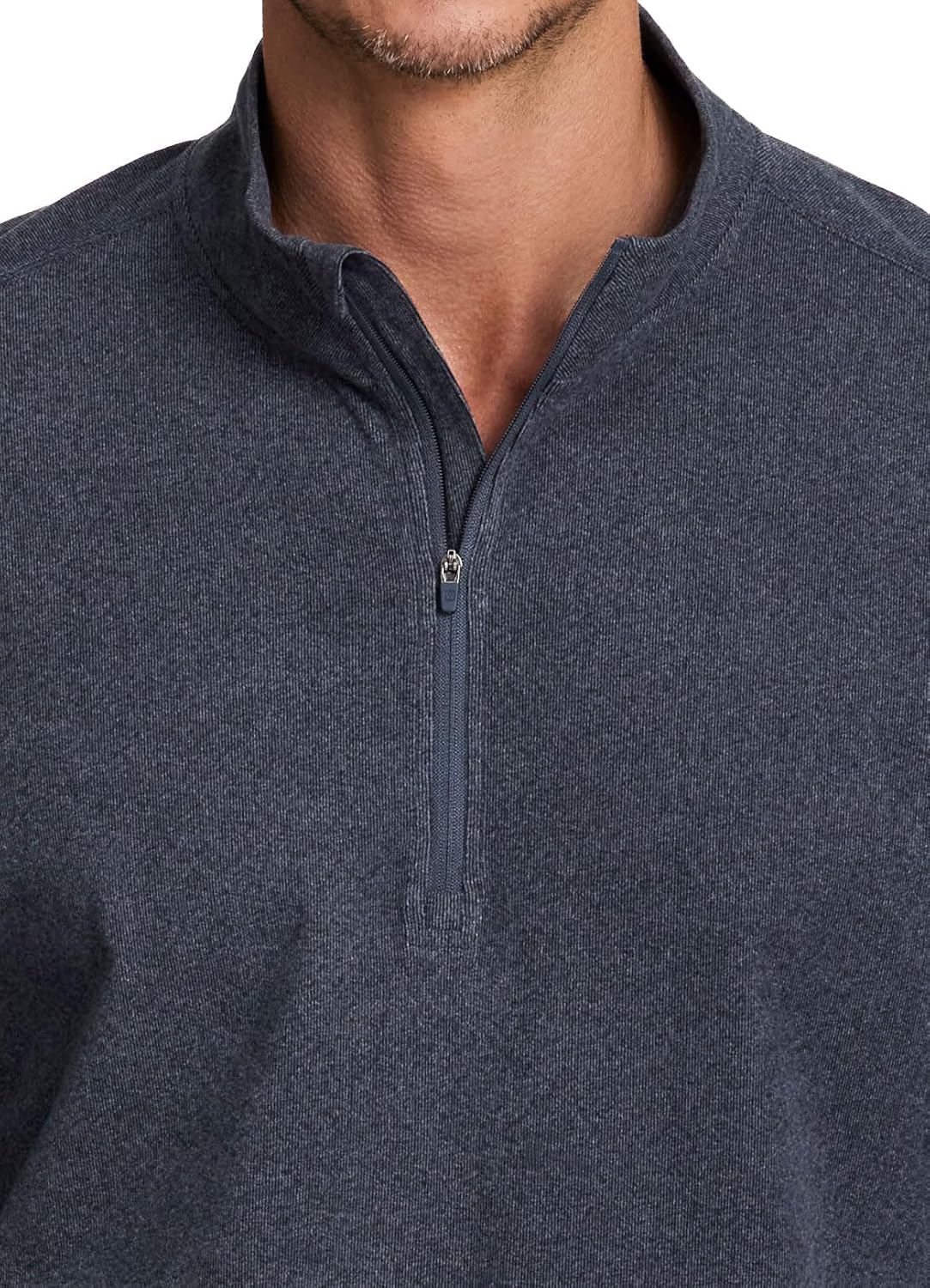 Avalanche Men's 1/4 Zip Sweatshirt, Lightweight Partial Zip Mock Neck Long Sleeve Top Soft Mini Corduroy Pullover for Hiking - Image 4