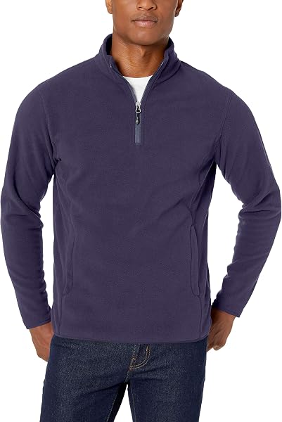 Amazon Essentials Hombre Chaqueta de Forro Polar con Cremallera de un Cuarto - 2