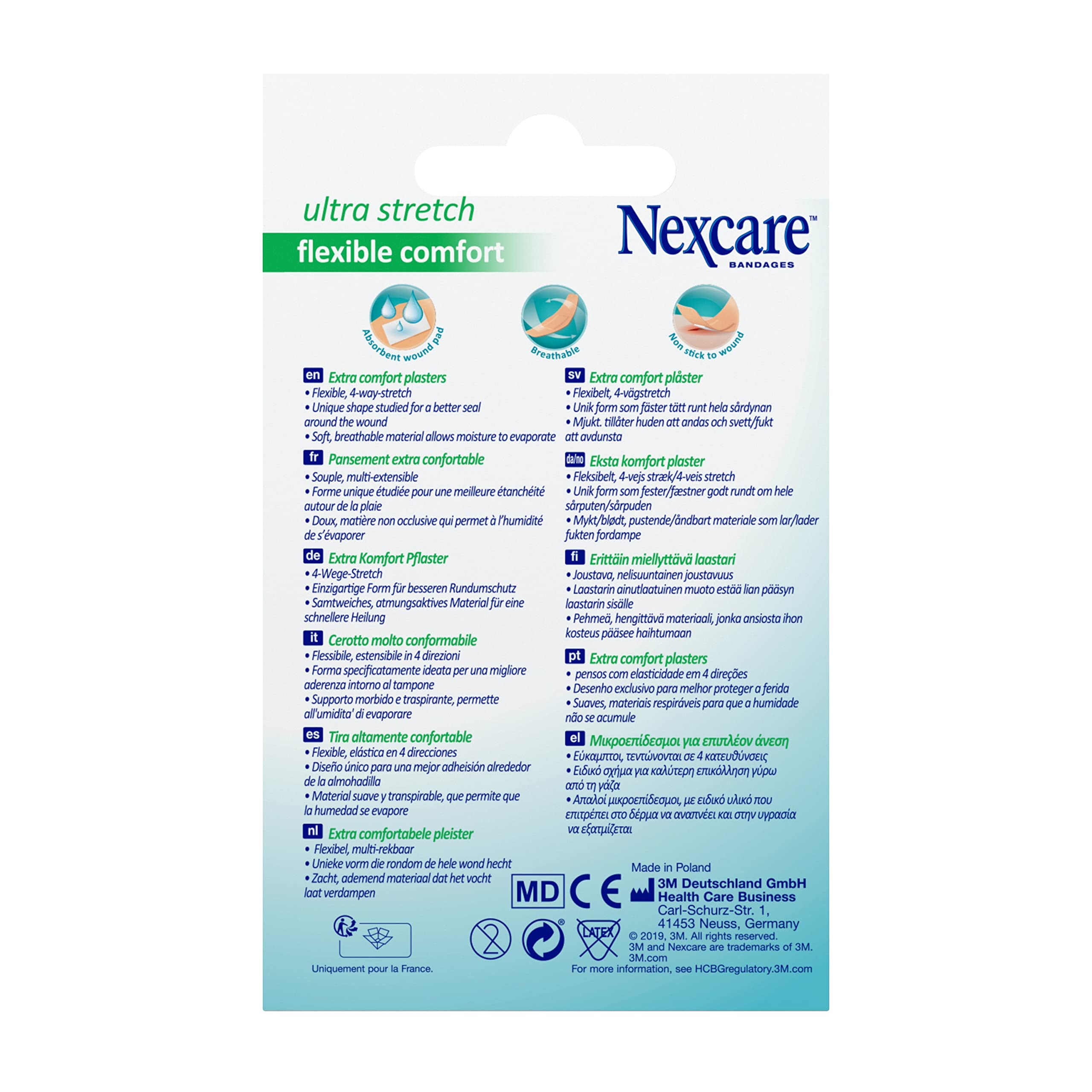 Nexcare Comfort 360 plastry różne 30 szt