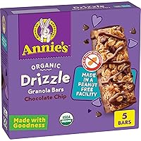 Vista 1 de Barras de granola Annie's Organic Drizzle, chispas de chocolate, 5 barras, 4.6 oz