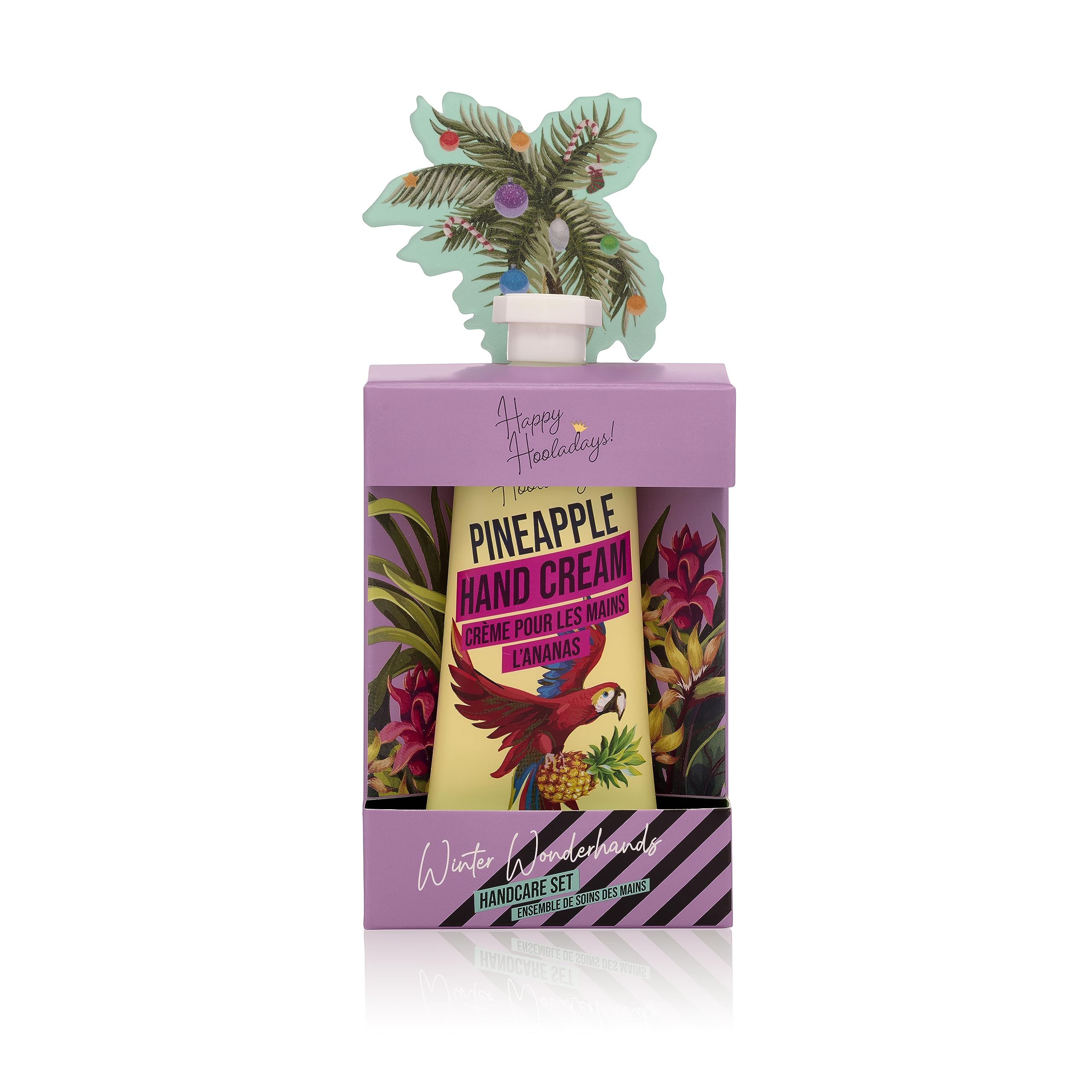 Happy HooladaysWinter Wonderhands: Pineapple-Scented Hand Cream and Shaped Nail File, Ideal for Hand Rejuvenation
