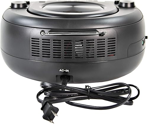 Miniatura 9 de Magnavox MD6972 Boombox de CD portátil de carga superior con radio estéreo digital AMFM, luces que cambian de color y tecnología inalámbrica