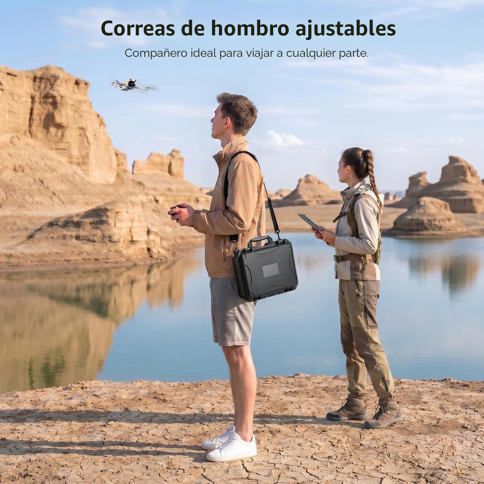 FPVtosky Funda rígida impermeable para Lito X1, Fly More Combo, compatible con controlador RC 2, batería, cargador y otros accesorios (solo funda)