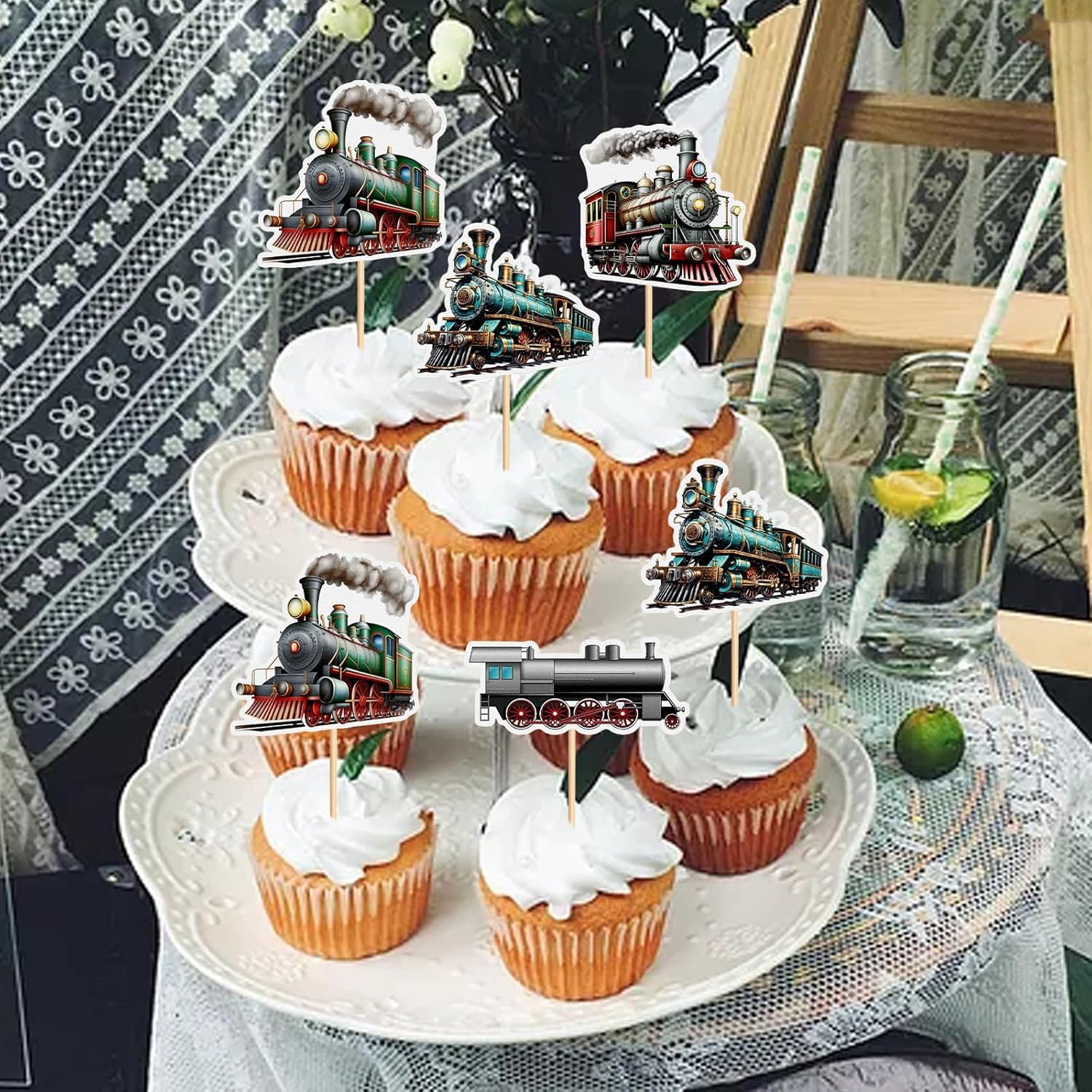 13 Décorations Cupcake Super-Héros - Toppers Anniversaire Spider-Man Et Avengers - Lot Pour Gâteau Enfant