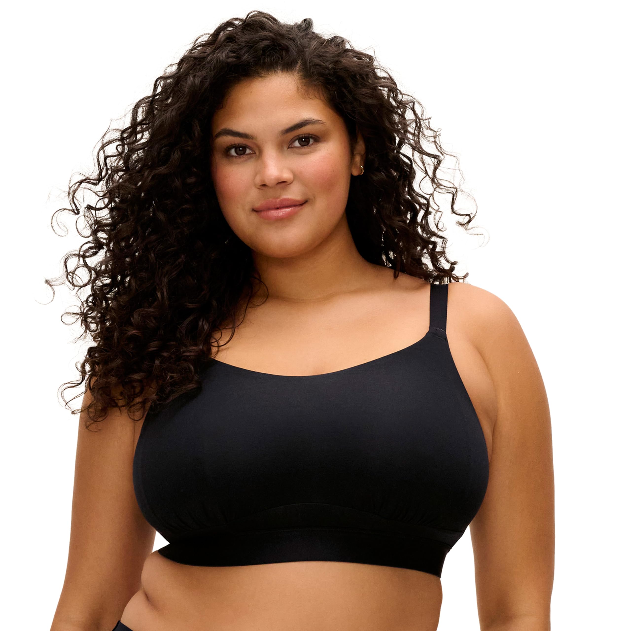 Elomi Women's Full Coverage Bra, Opaque, Black, 34F