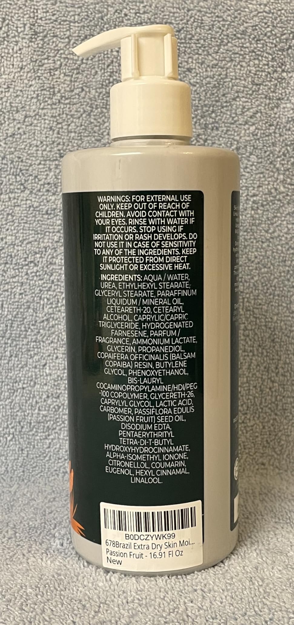 678 BRAZIL 678Brazil Extra Dry Skin Moisturizing Lotion - Deep Hydration - Repairs Dehydrated Skin, Daily Use Moisturizer - Copaiba & Passion Fruit - 16.91 Fl Oz