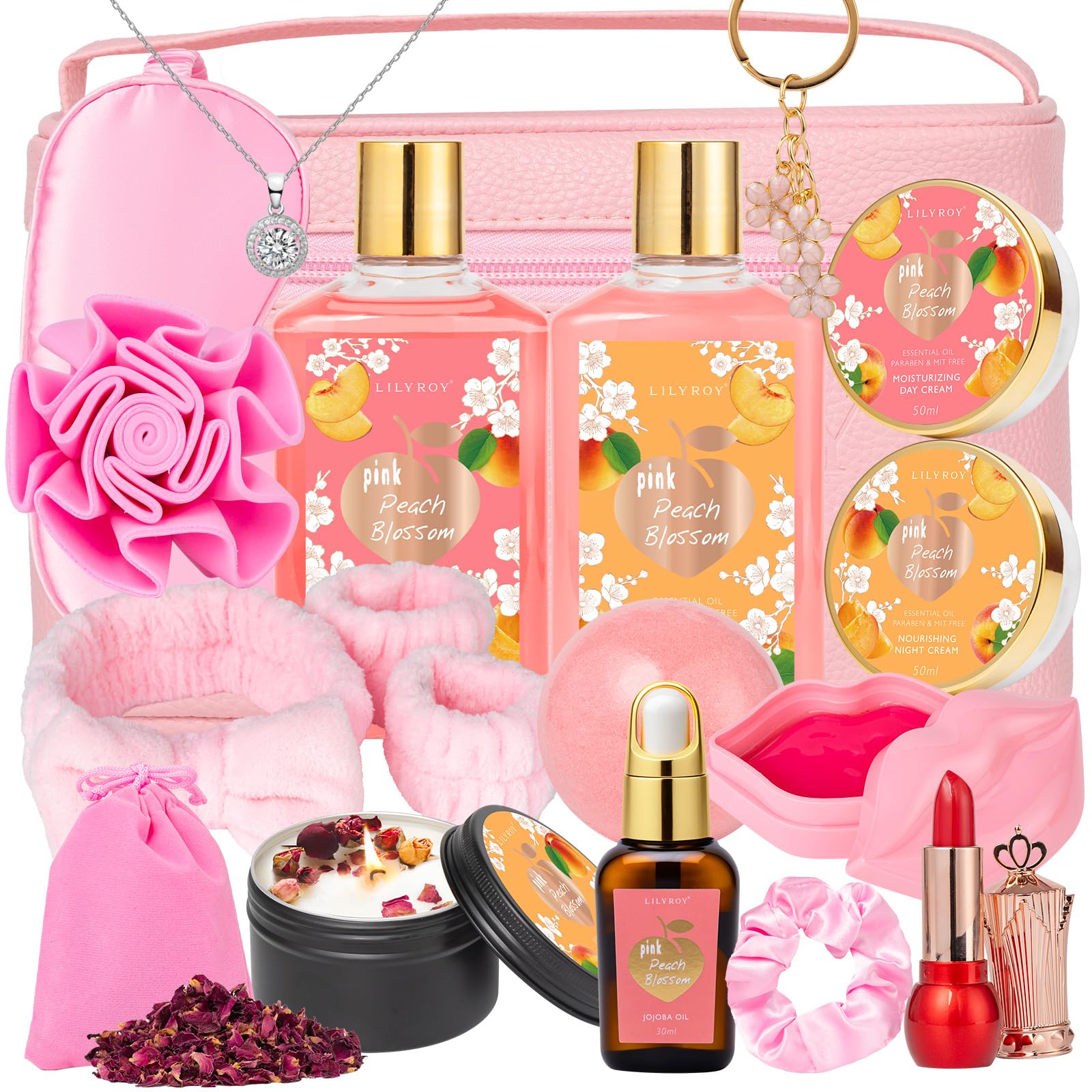 Valentines Day Gifts for Women -20Piece Luxury Bath and Body Gift Bath Gift Set for Women, Spa Gift Sets | Mothers Day, Christmas, Birthday, Anniversary, Holiday Gift for Her, Gifts for Mom