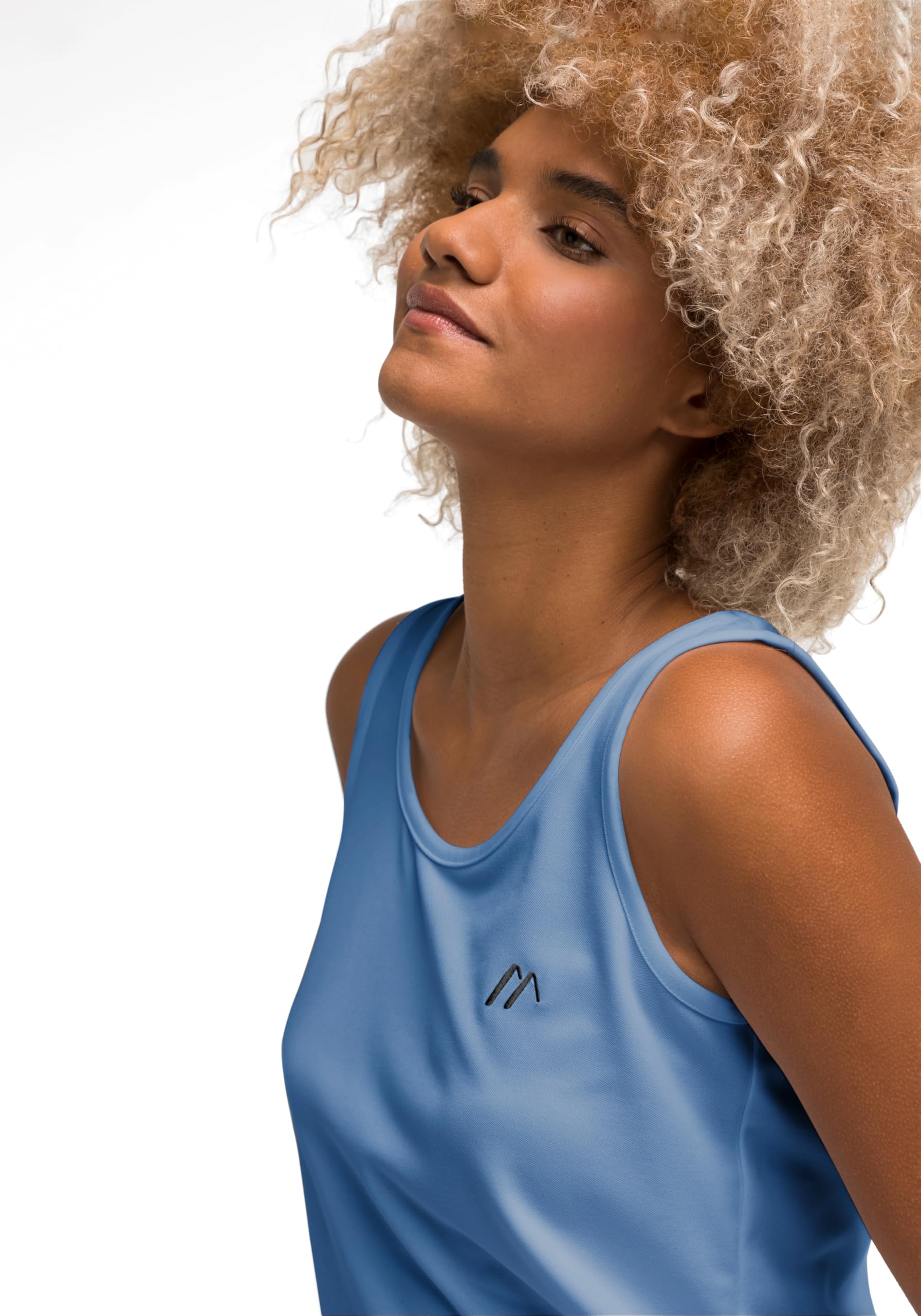 Maier Sports Petra, Ärmelloses Damen T-Shirt, Outdoorshirt mit Rundhals für Wandern und Freizeit, dryprotec Technologie, Atmungsaktiv