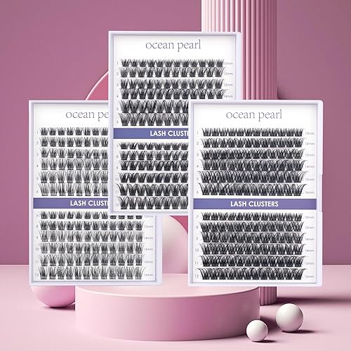 Miniatura 6 de Extensiones de pestañas individuales, 144 unidades, extensiones de pestañas individuales de 0.35-0.630 pulgadas de longitud, reutilizables, suaves,