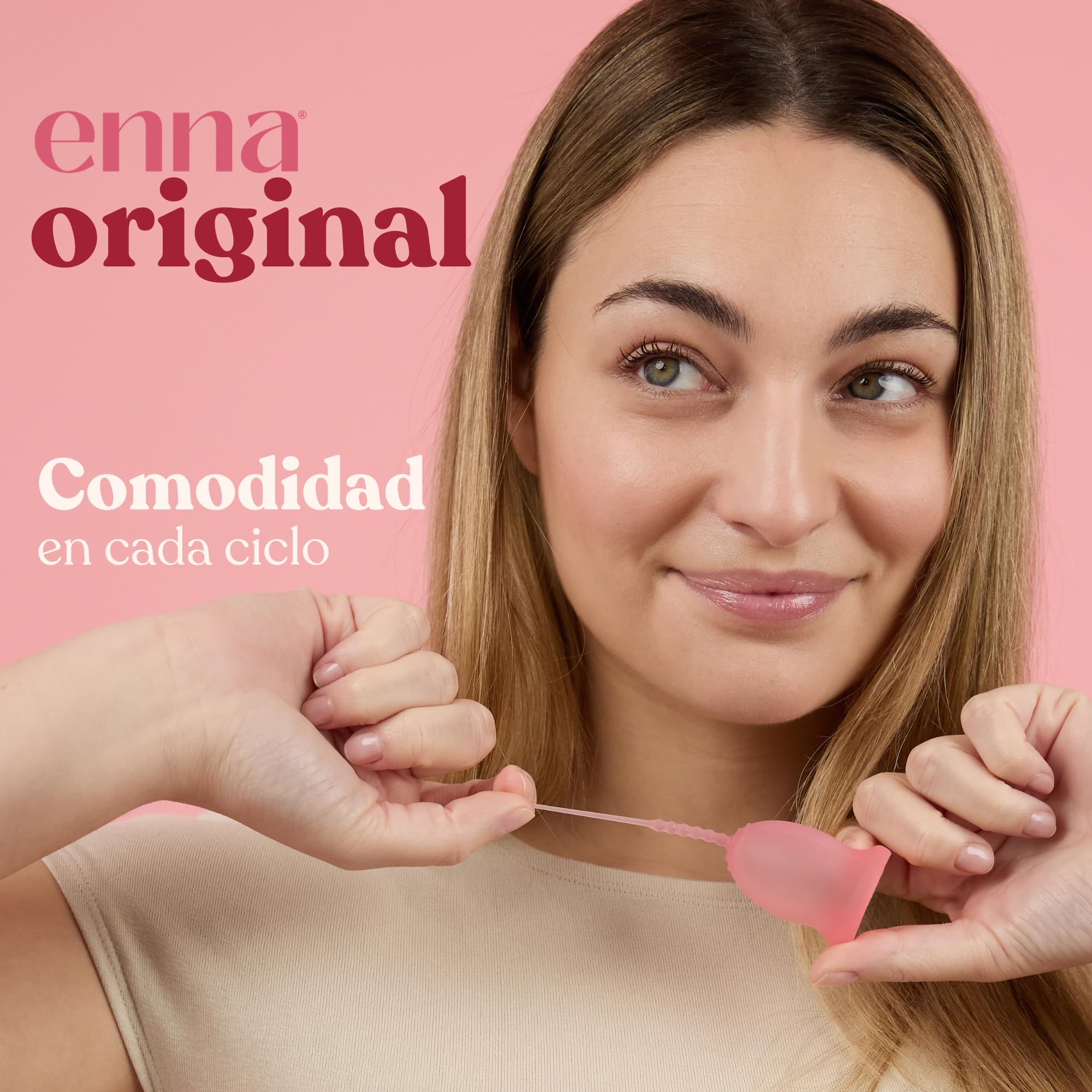 enna cycle original - 2 Copas Menstruales Y Caja Esterilizadora, TALLA M