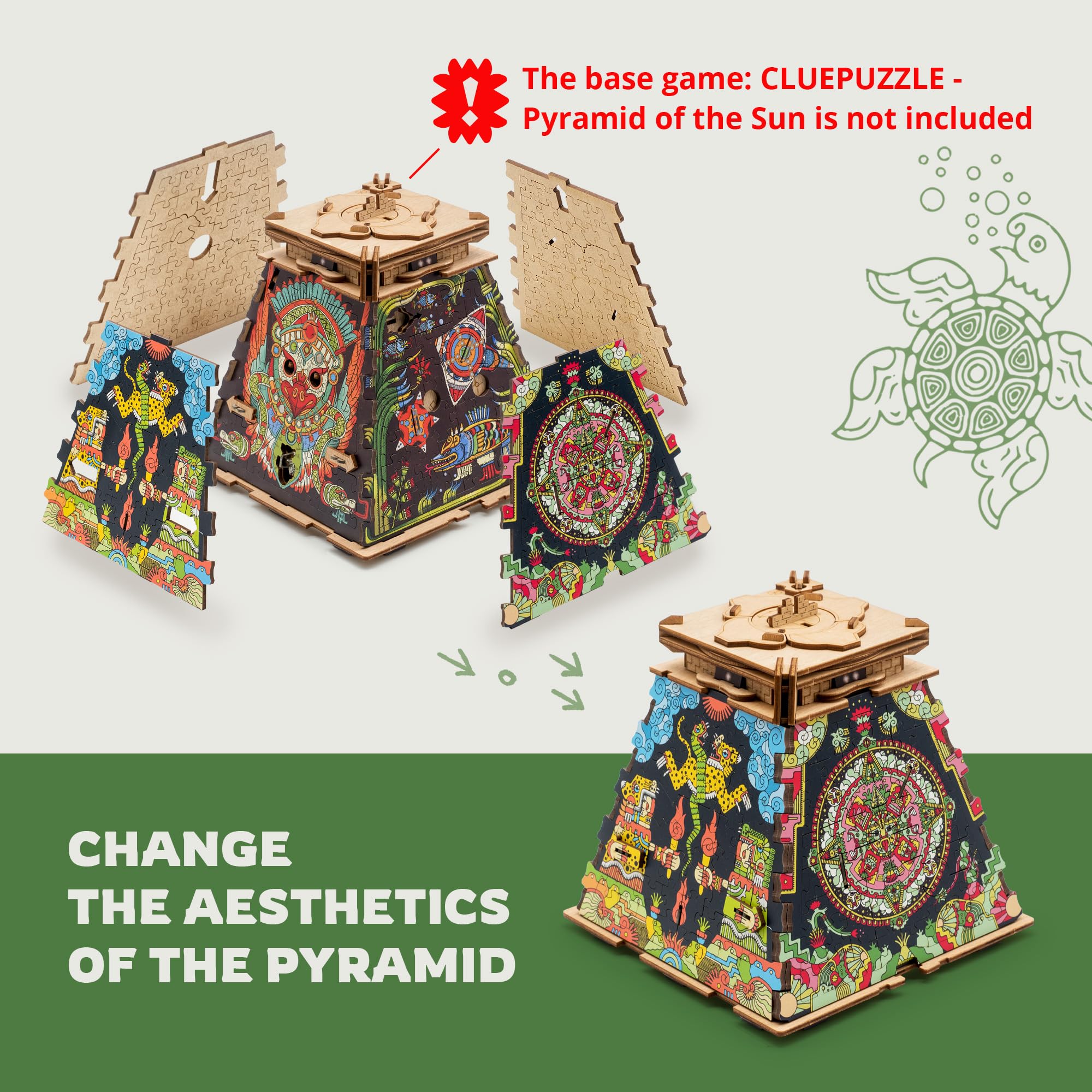 iDventure Cluepuzzle Expansion The Aztec Realms, Extension Aztek, 20x12 cm - Image 4