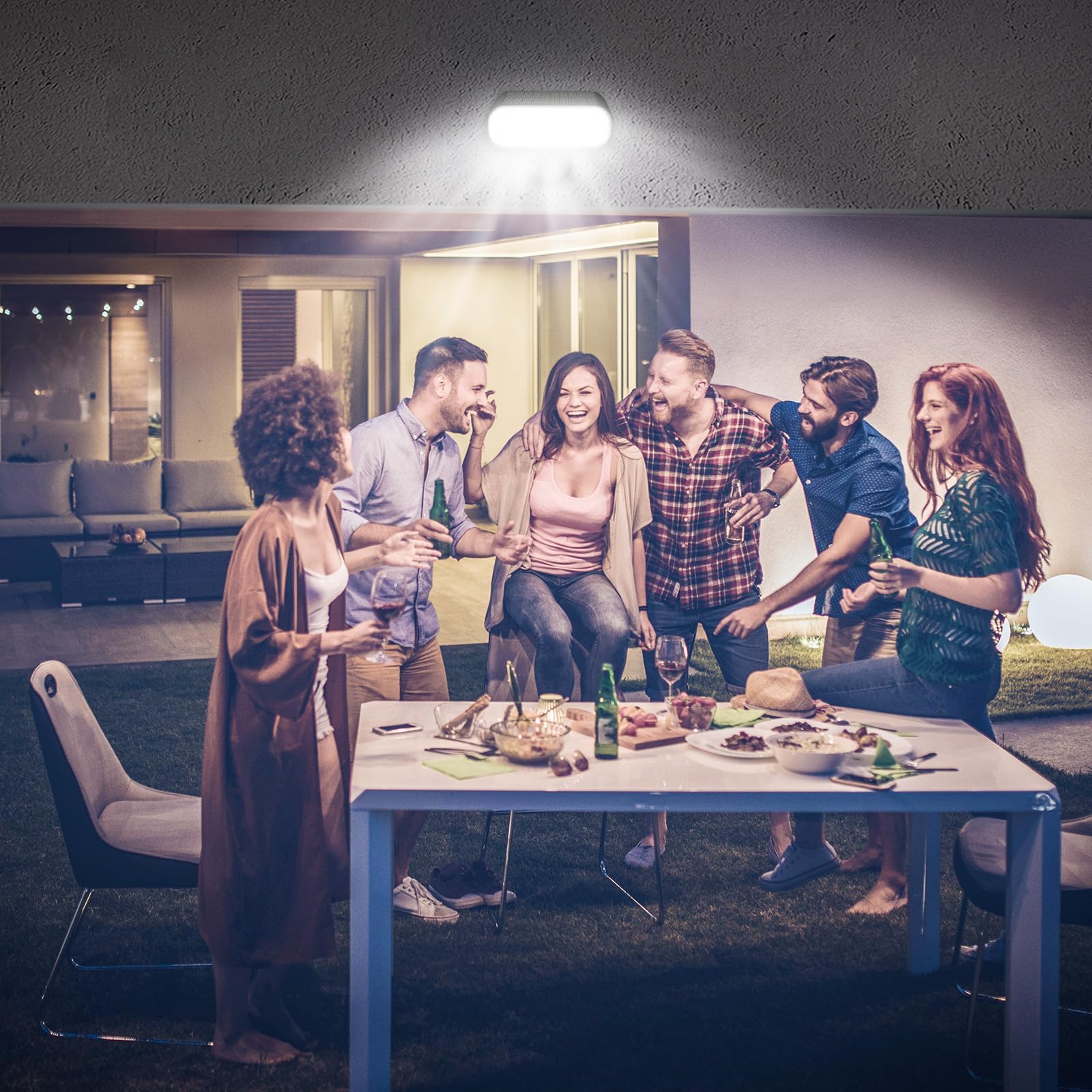 Solarleuchten für den Außenbereich, 3 Modi, Bewegungsmelder, Wandleuchten mit superhellen 5050 SMD-LEDs, 180° verstellbare Sicherheitsleuchten, für den Außenbereich, IP67, wasserdicht, für