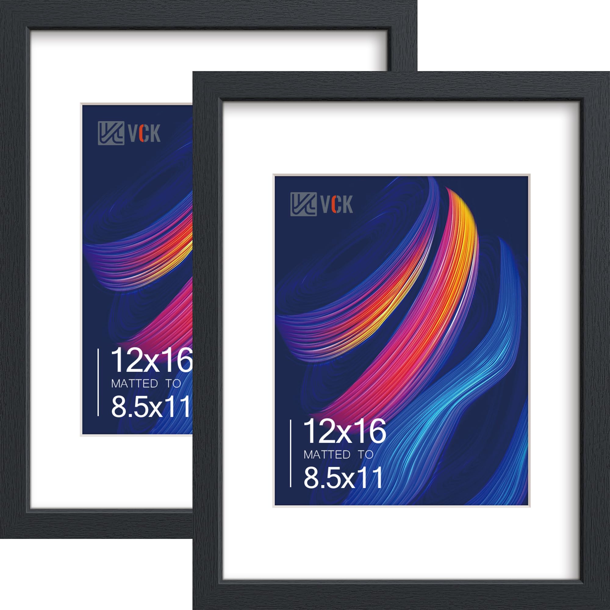 VCK 12x16 Frame 2 Pack, Black Wood