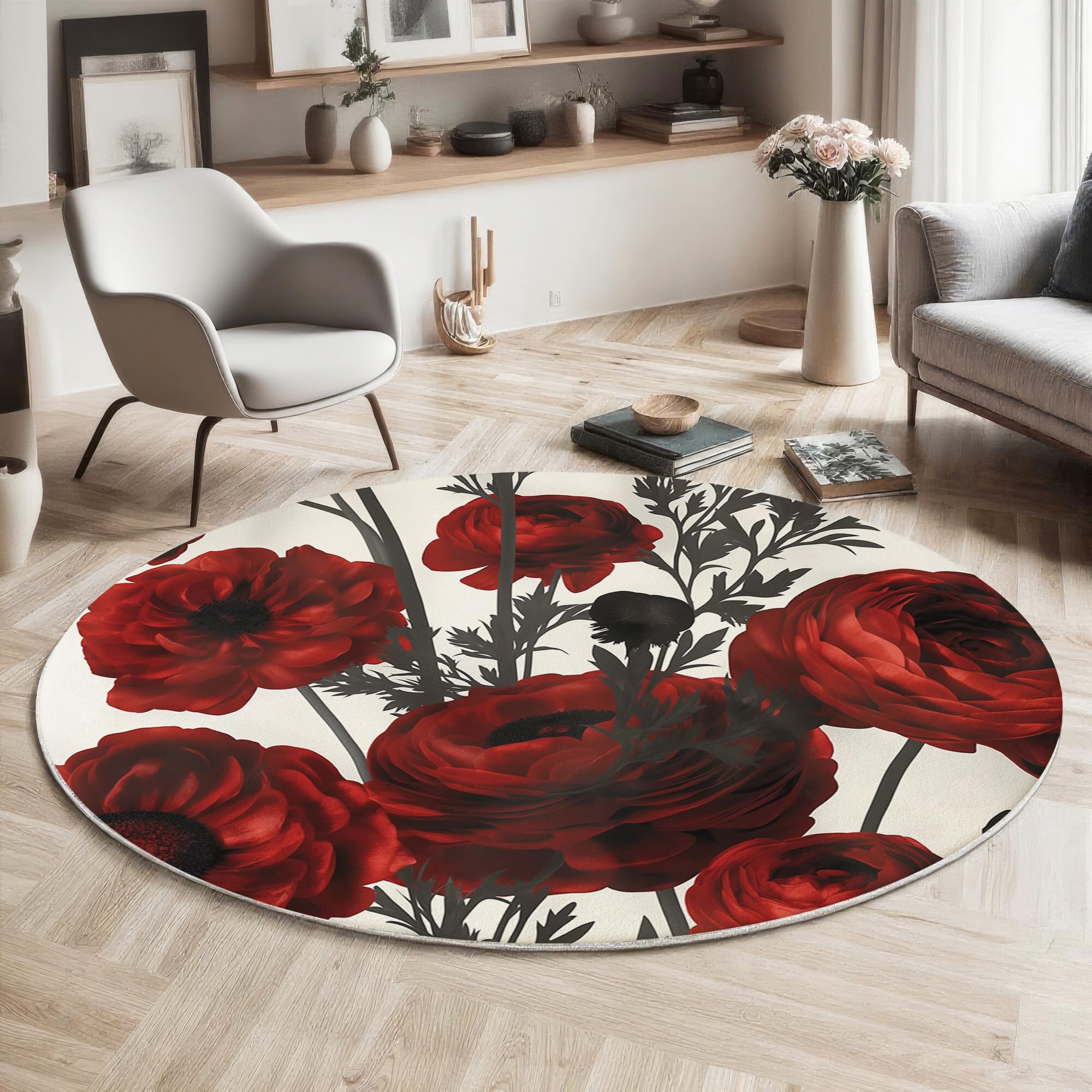Tapis poil ras bordeaux lavable et antidérapant pour sécuriser et embellir votre sol