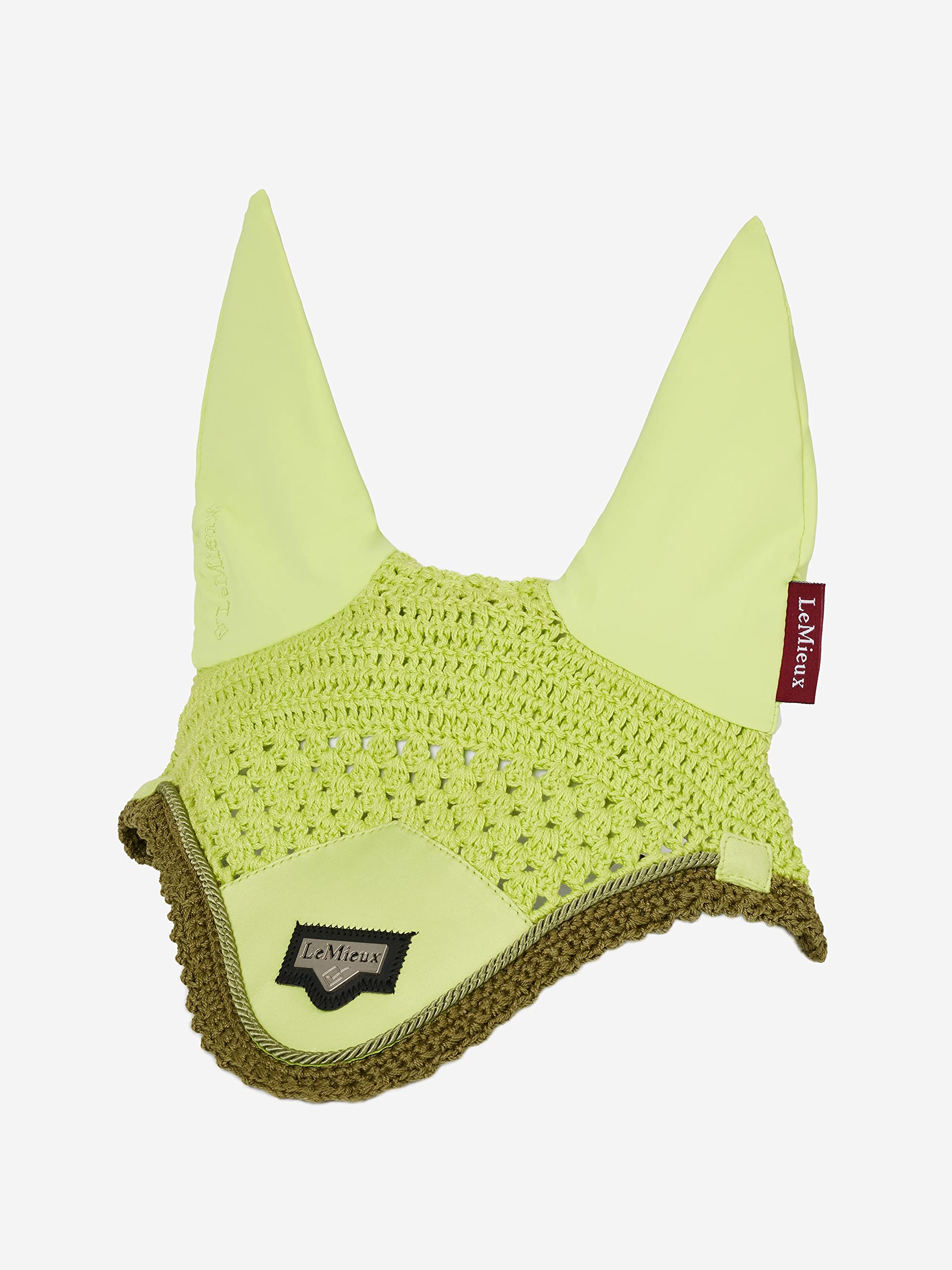 LeMieux Junior Loire Fly Hood with Soft Lycra Ears - Close Knit Crochet - Comfortable Fit Equestrian Mask - Sport Horse Wear — view 2