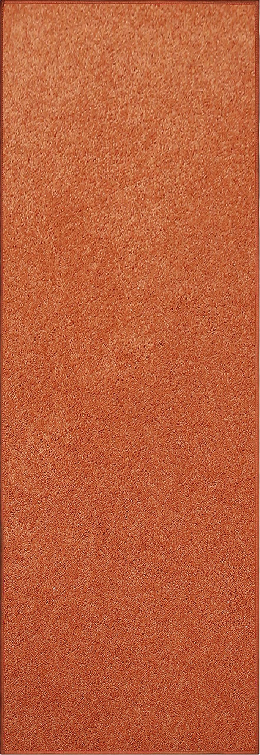 Ambiant Pet Friendly Solid Color Area Rugs Orange - 2' x 6'