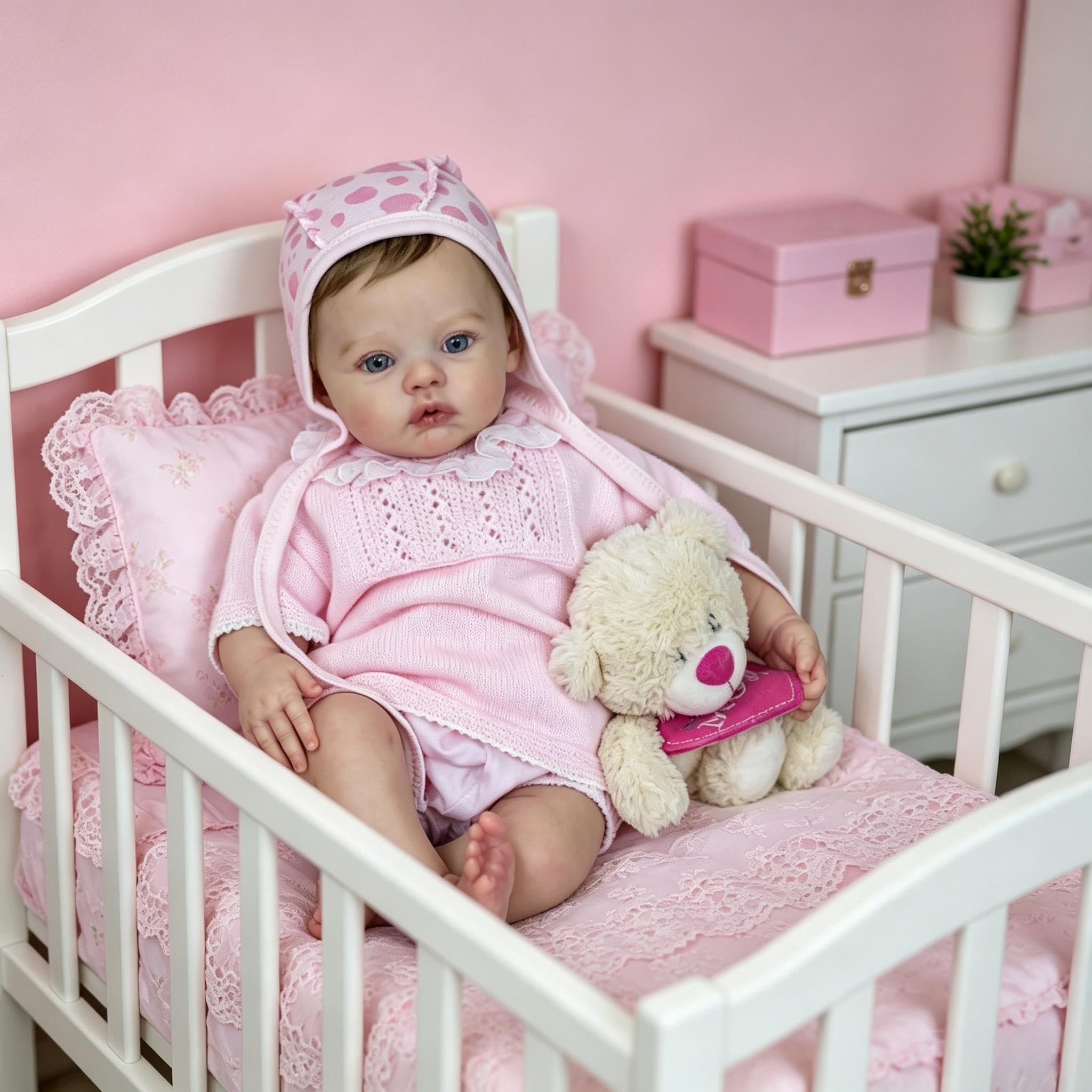 Reborn Baby Dolls silikonowe na całe ciało, 45 cm, realistyczna lalka dla noworodka, zmywalna, miękki, winylowy, silikon, prawdziwe życie, Reborn lalki z akcesoriami do zabawek