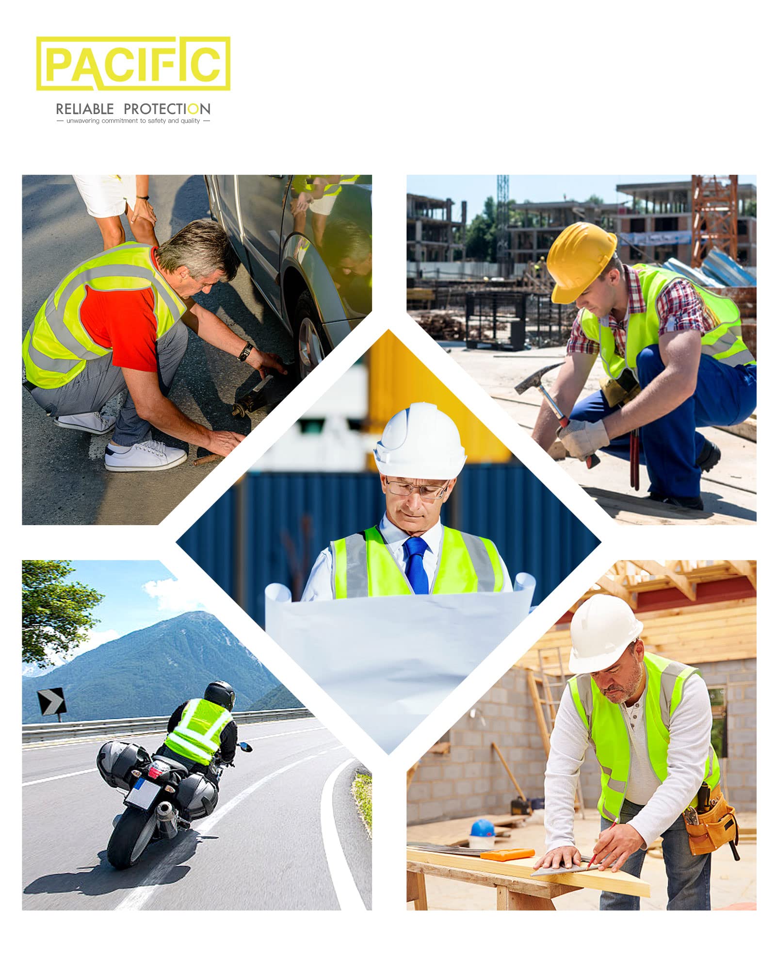 Gilet De Circulation De La Police En Maille Jaune Réfléchissante