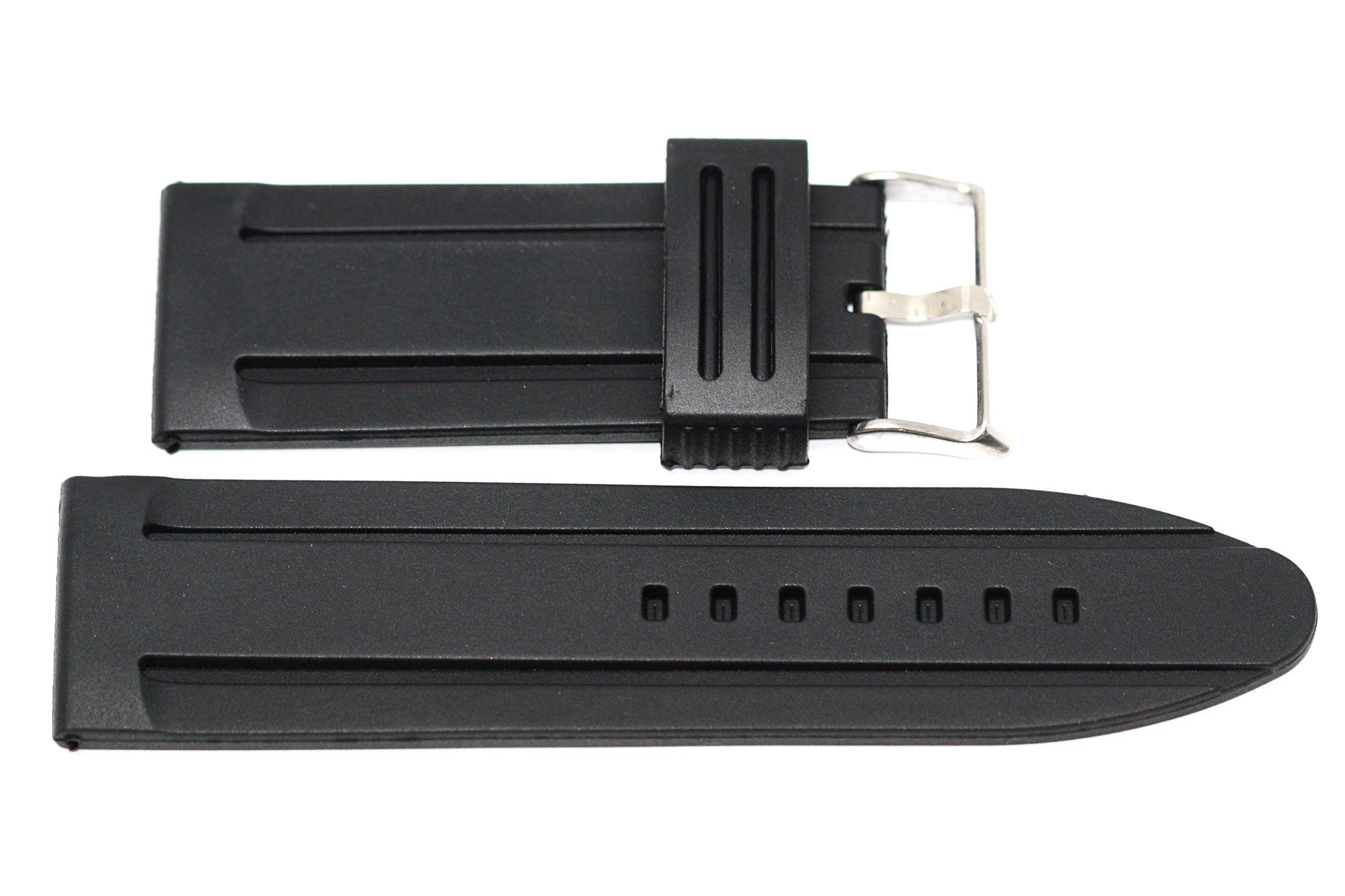 28MM JELLY RUBBER SILICONE COMPOSITE WATCH BAND STRAP