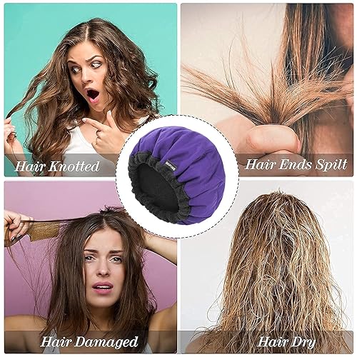 Miniatura 4 de Gorro térmico de acondicionamiento profundo, vaporizador de cabello para uso doméstico natural, tapa térmica inalámbrica para acondicionamiento