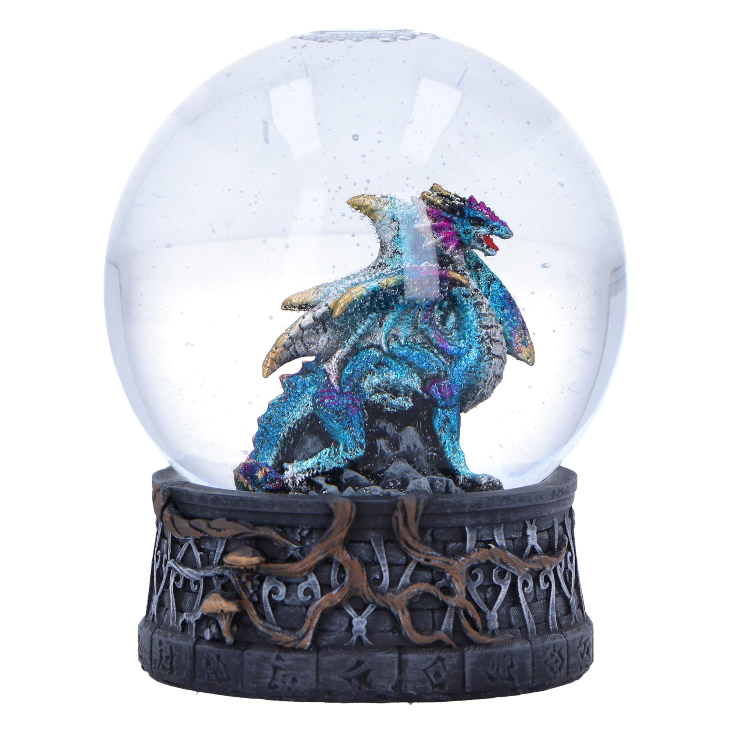 Nemesis Now Dragon Storm Snow Globe 10cm Resin Blue Dragon Snow Globe Dragon Home Decor Cast From Finest Resin Expertly Hand Painted
