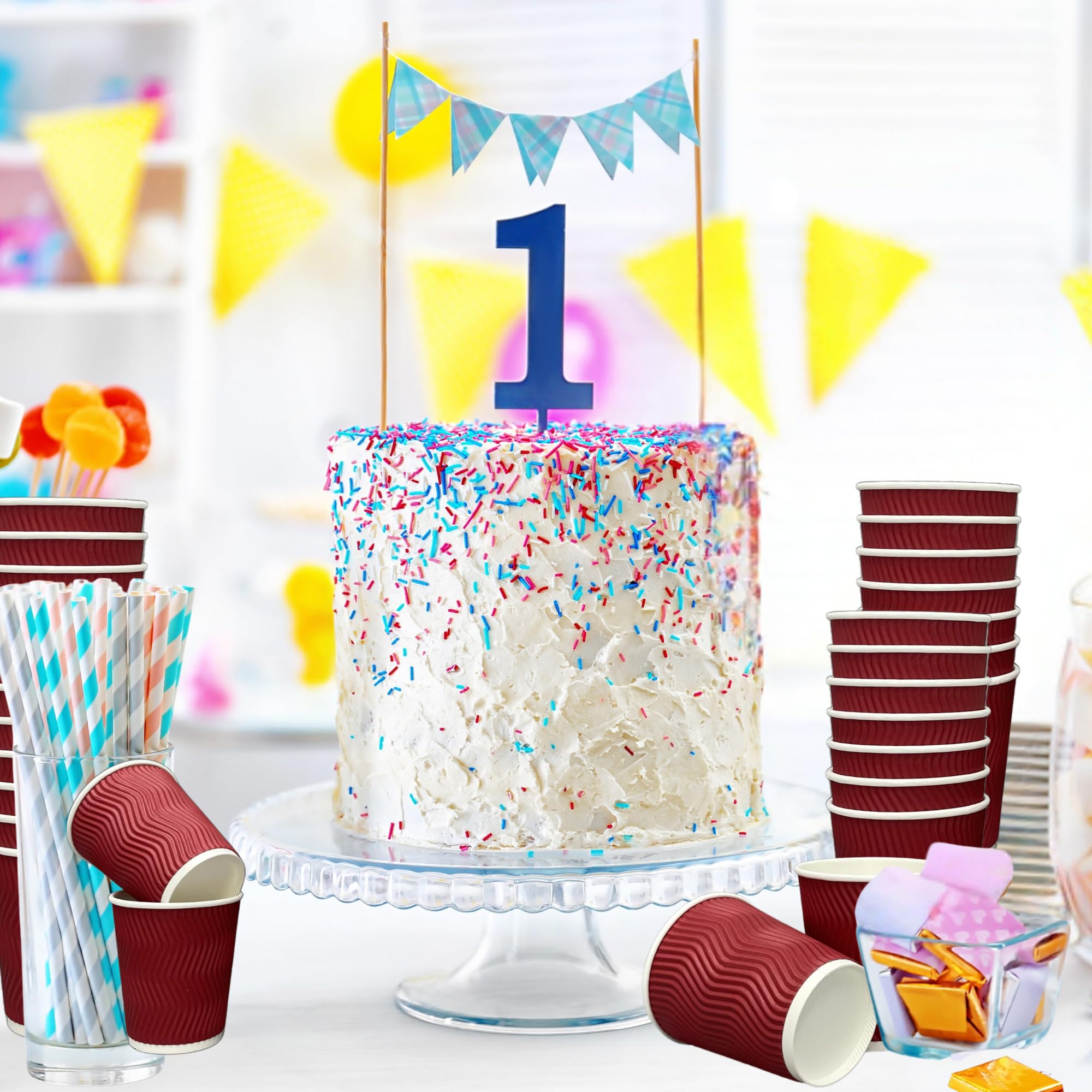 500pk 8oz Triple Wall Paper Cups (Red) thumbnail 8