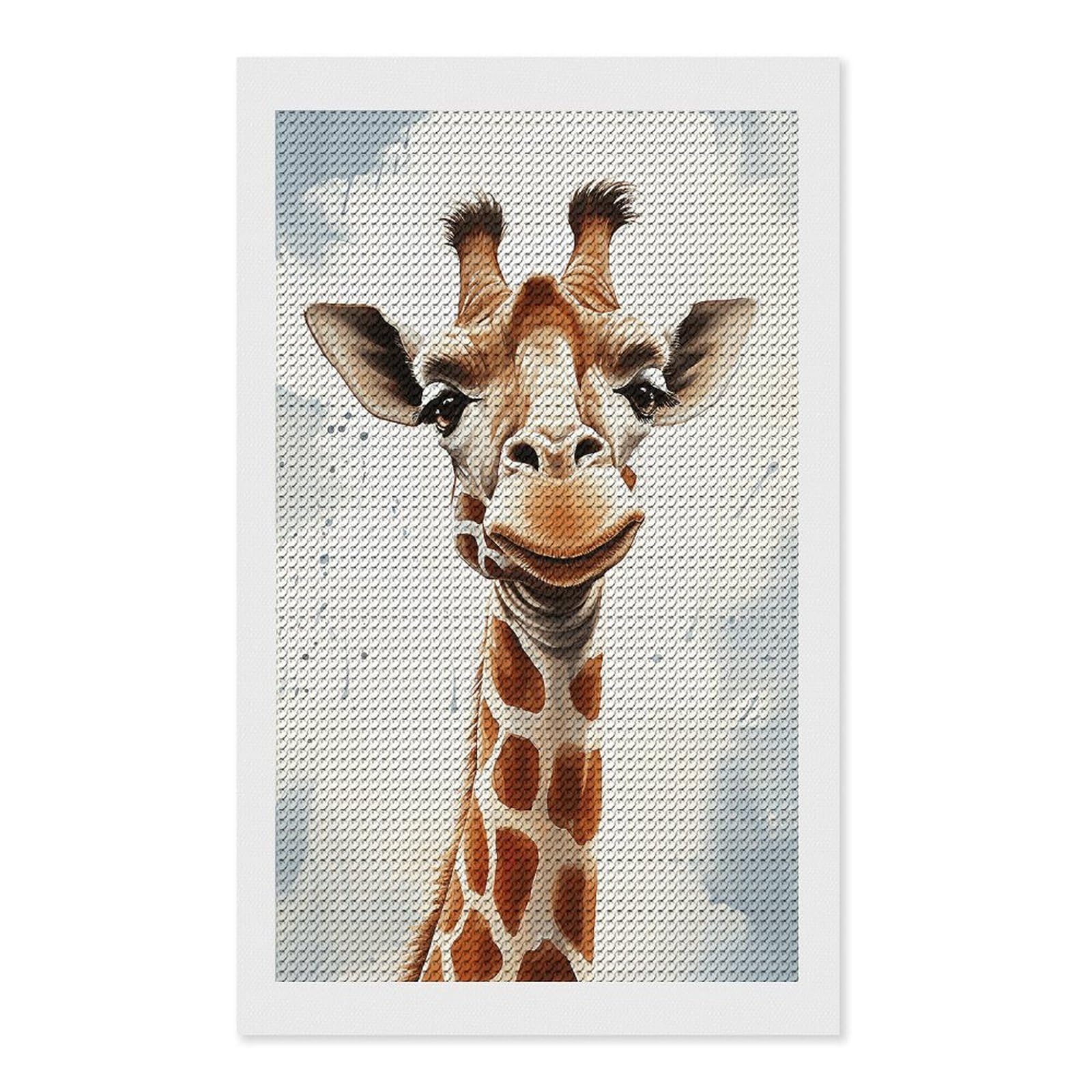 Clever Giraffe Diamond Art Kits for Adults, DIY 5D Diamonds Painting Kits for Beginner, Round Full Drill Diamond Dots Painting, Diamonds Pictures Gem Art and Crafts Wall Decor 12"x20"