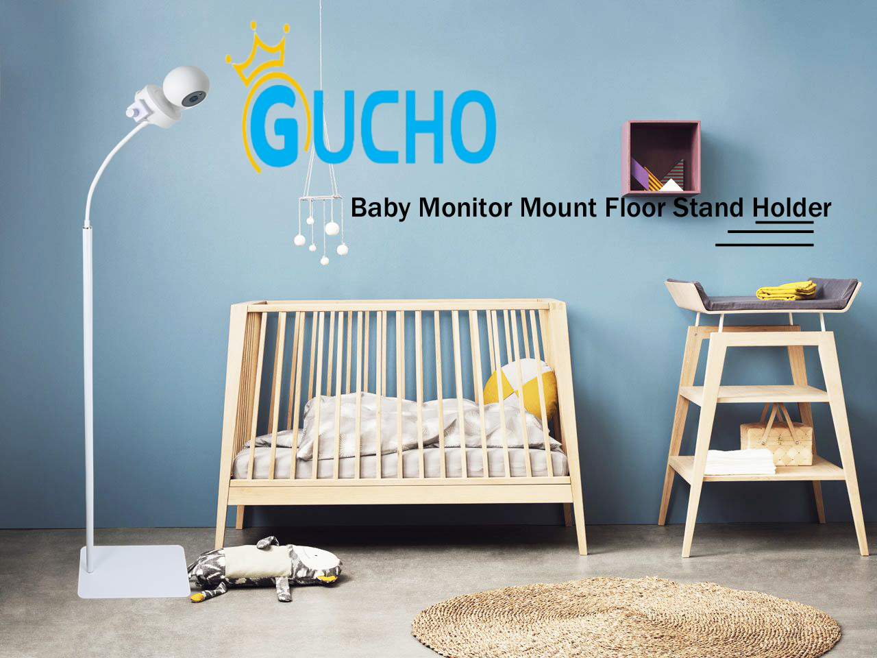 GUCHO Universal Adjustable Baby Monitor Floor Stand Mount