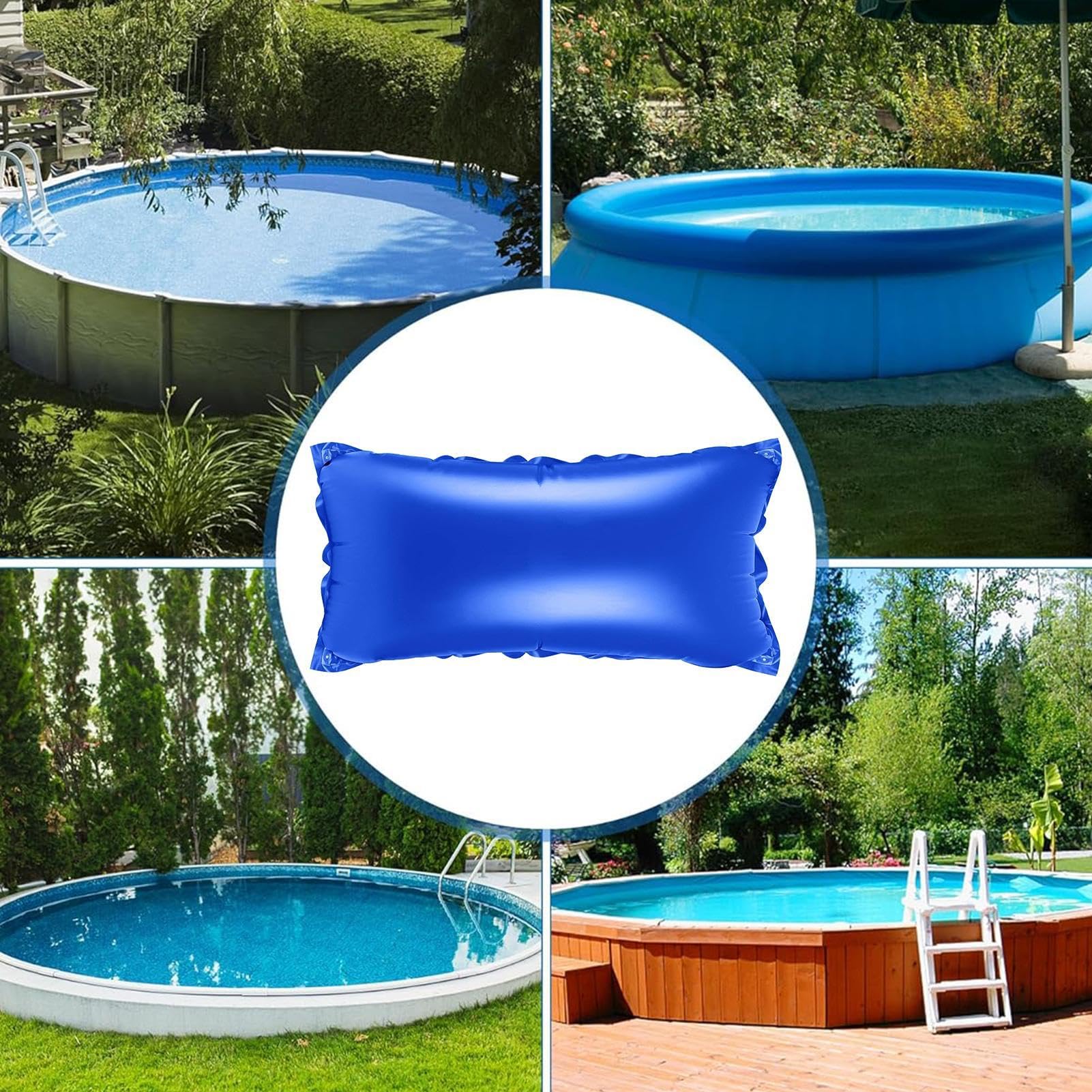 Oreiller Gonflable, Coussin de Piscine, kit de Fermeture de Piscine, Coussin d'hiver, Oreiller de Piscine d'hiver, kit de Fermeture de Piscine étanche pour l'hiver, Coussin d'air de Piscine