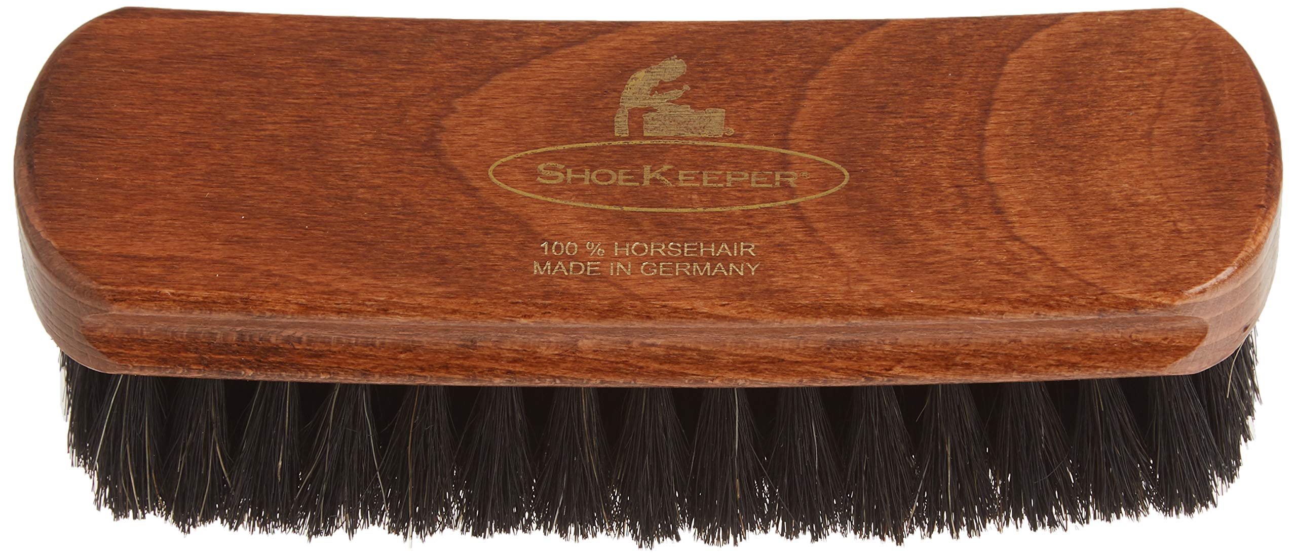 RochesterShoe Shine Brush 6.5”, Shoe Polish Brush, Horsehair Brush for Shoe Polish, Black Bristles
