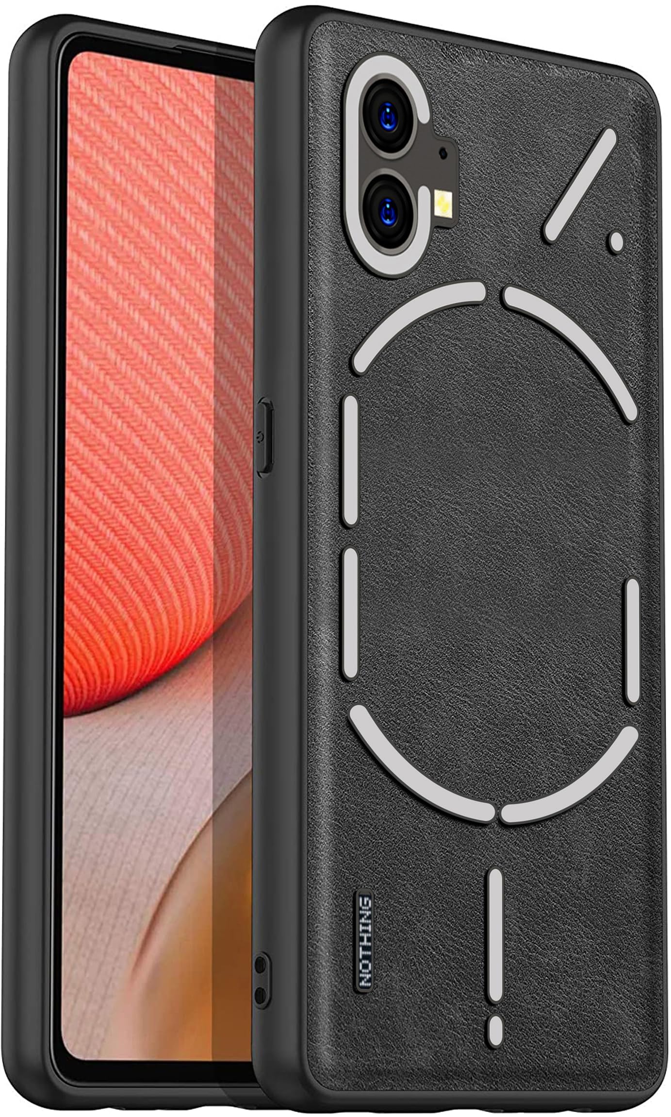 Kapa Tux Leather Back Cover for Nothing Phone 2 | Slim Shockproof Camera Protection Bumper Case (Black) (B0CHMM62FG) Amazon Price History, Amazon Price Tracker
