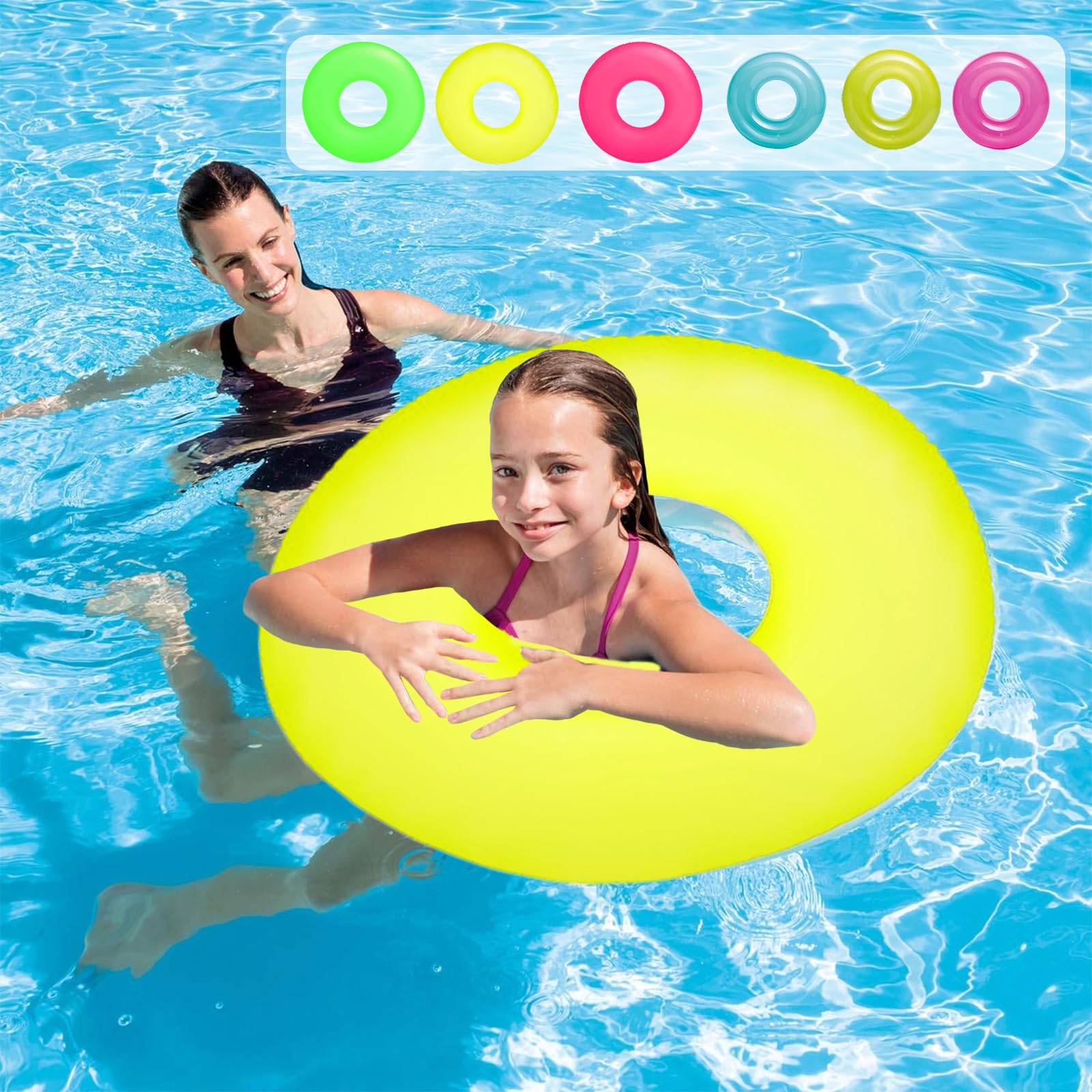 Anillo de natación, Anillo de natación Inflable de Cola de pez de Belleza, Zapatos Salvavidas inflables para, Anillo de Natación de Goma, Accesorios de para en la Piscina de Verano