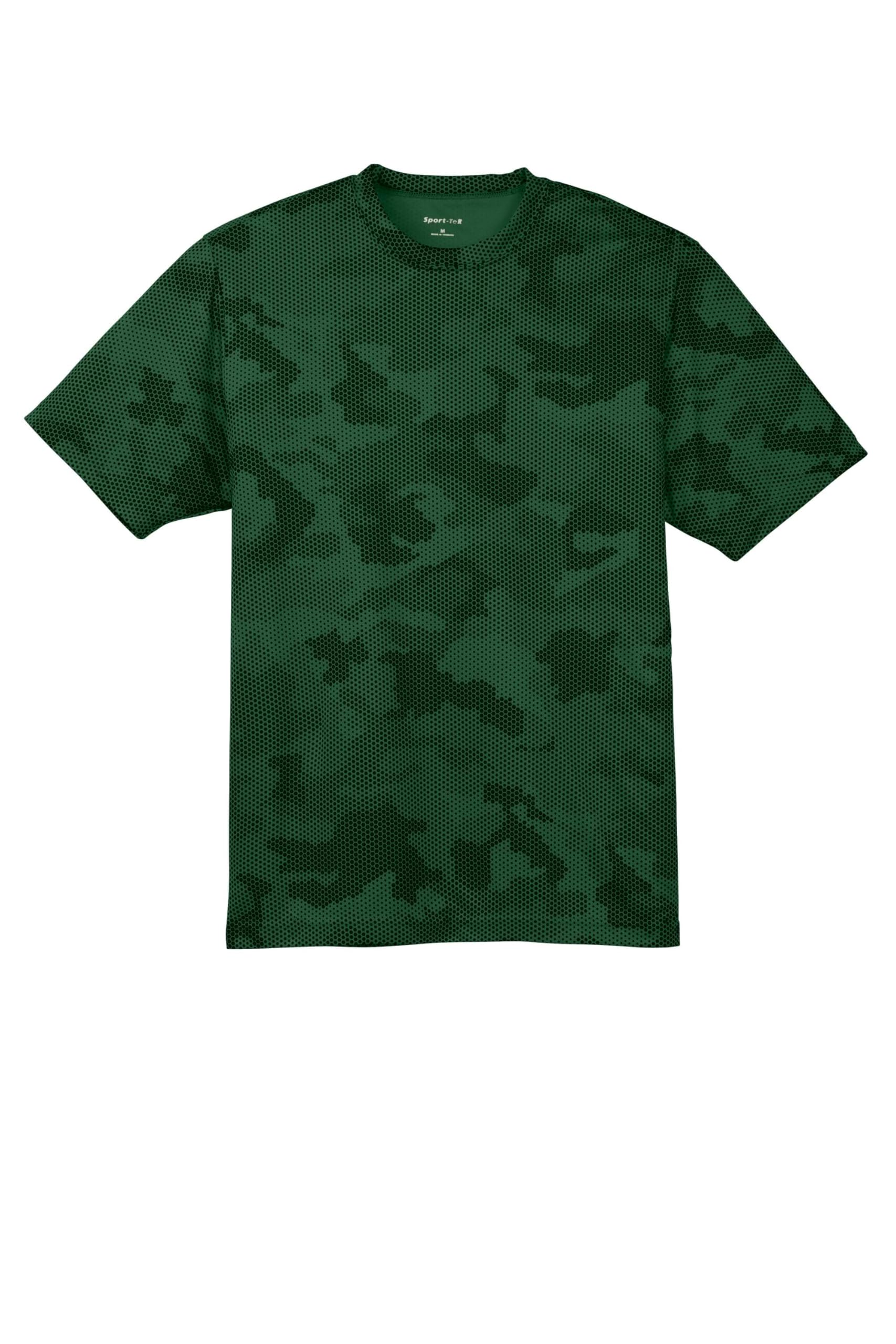 Sport Tek Men's Moisture Wicking CamoHex Tee Shirt