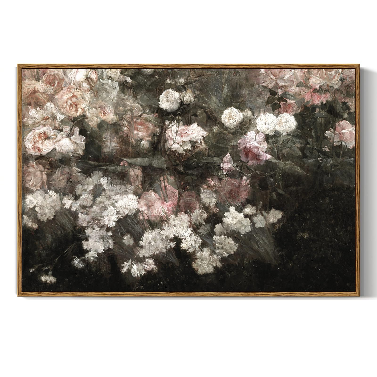 InSimSea Framed Canvas Wall Art, Meadow with Flowers Painting, Landscape for Living Room, Bedroom, Home, Bathroom Decor, 8x10 — view 117