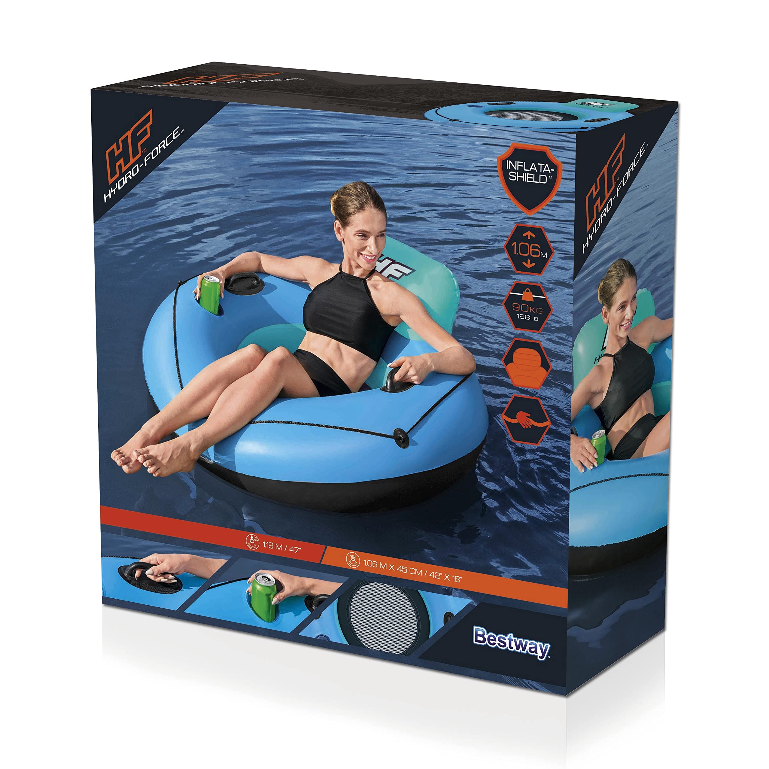 Φ47"/Φ1.19m Whitecap Rider Tube, Multicolor, 119 cm - Image 3