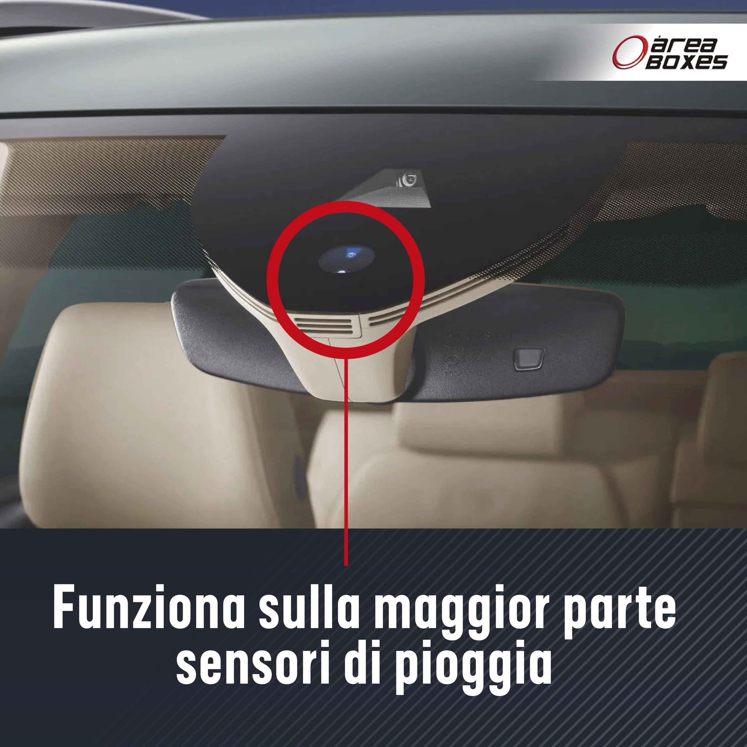 Gel adesivo per riutilizzare il sensore di pioggia di qualsiasi parabrezza/lunotto di qualsiasi auto. Silicone altamente trasparente. Bicomponente a presa rapida, non tossico. Finitura originale