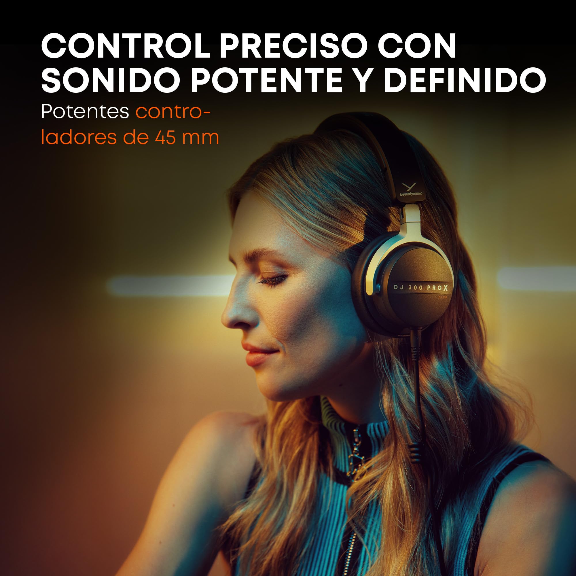 beyerdynamic DJ 300 Pro X Club- Auriculares Profesionales 2 en 1 para DJ con Copas Personalizables y diseño Cerrado para DJs Profesionales