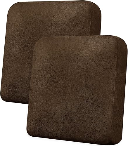 Vista 107 de Fundas de cojín para sofá, con aspecto de cuero, 3 piezas, juegos de fundas elásticas para asientos de sofá para sala de estar, fundas de cojín