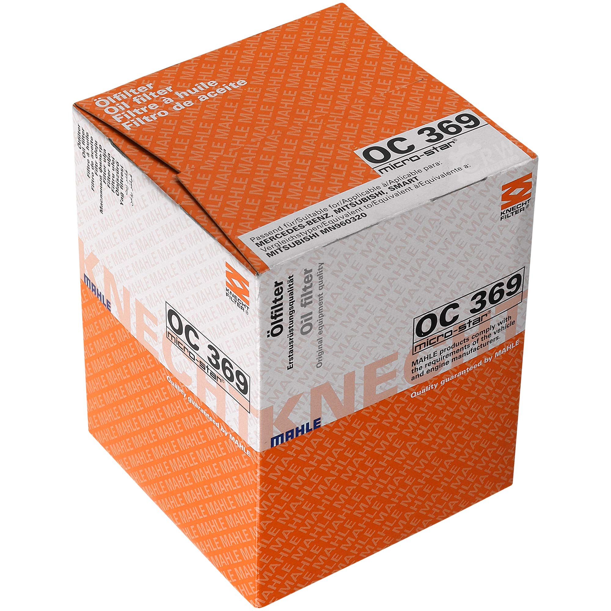 Paquete de inspección Kit de mantenimiento de filtros con filtro de aceite OC 369, filtro de aire LX 1008/1, filtro de combustible KL 313, filtro de habitáculo (carbón activado) LAK 251, tornillo de