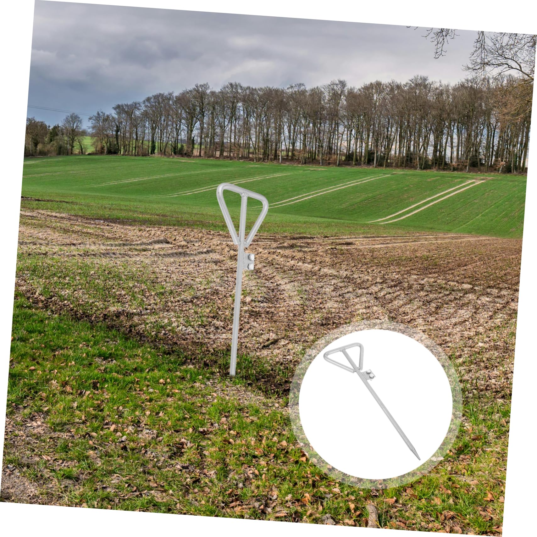 Uonlytech Asta di Terra Zincata Portatile per Impianto Elettrico Strumento di Messa Terra Paletto Zincato Adatto Sistemi Elettrici Domestici e Progetti di Ingegneria all Aperto