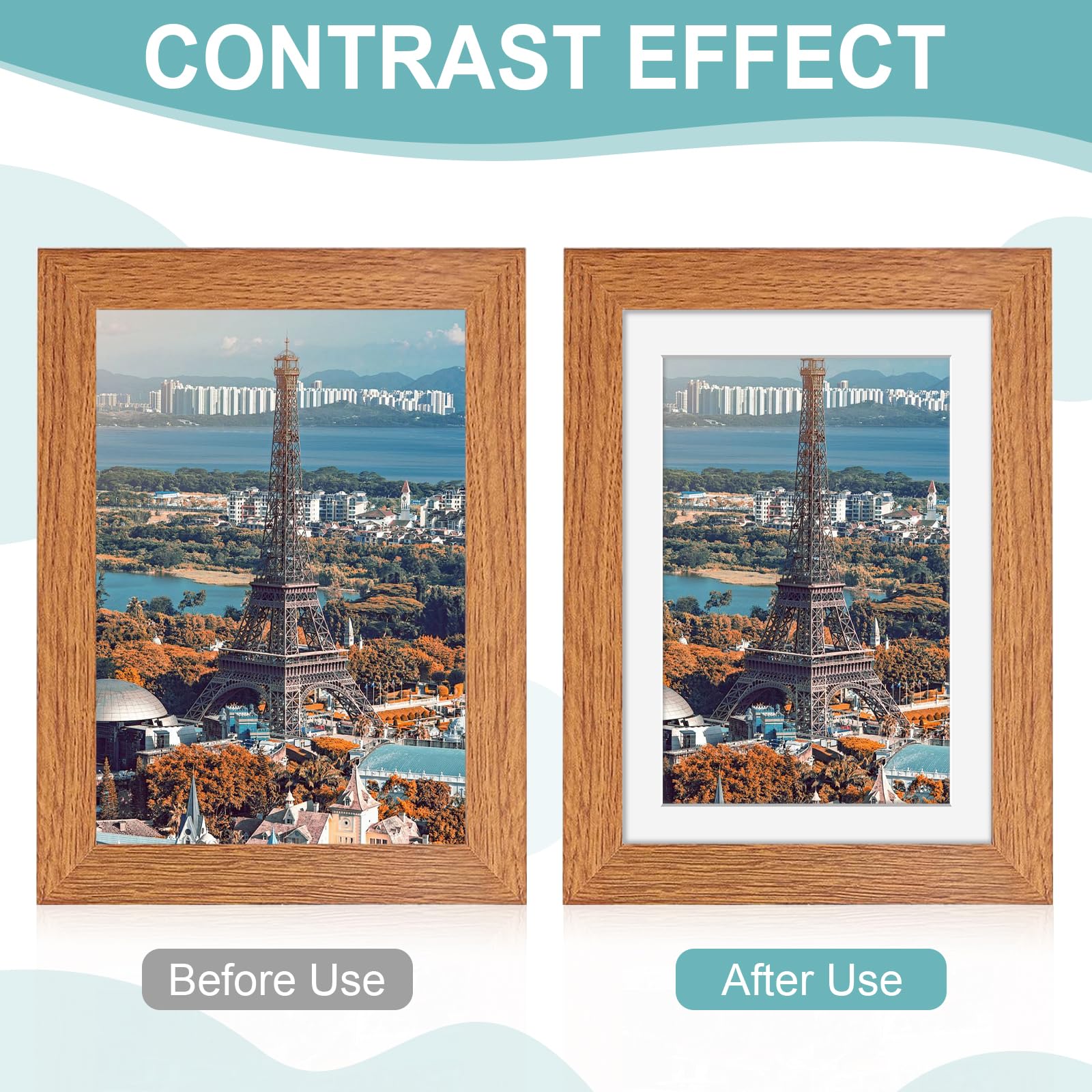 30Pcs White Picture Mounts for Frames Cut to Size Photo Mounts 7x5 Inch to Fit 6x4 Inch Size Picture Frame Mats Mount Board Card for Framing Picture Frame Mounts for Display Artwork Photos Paintings - Image 3