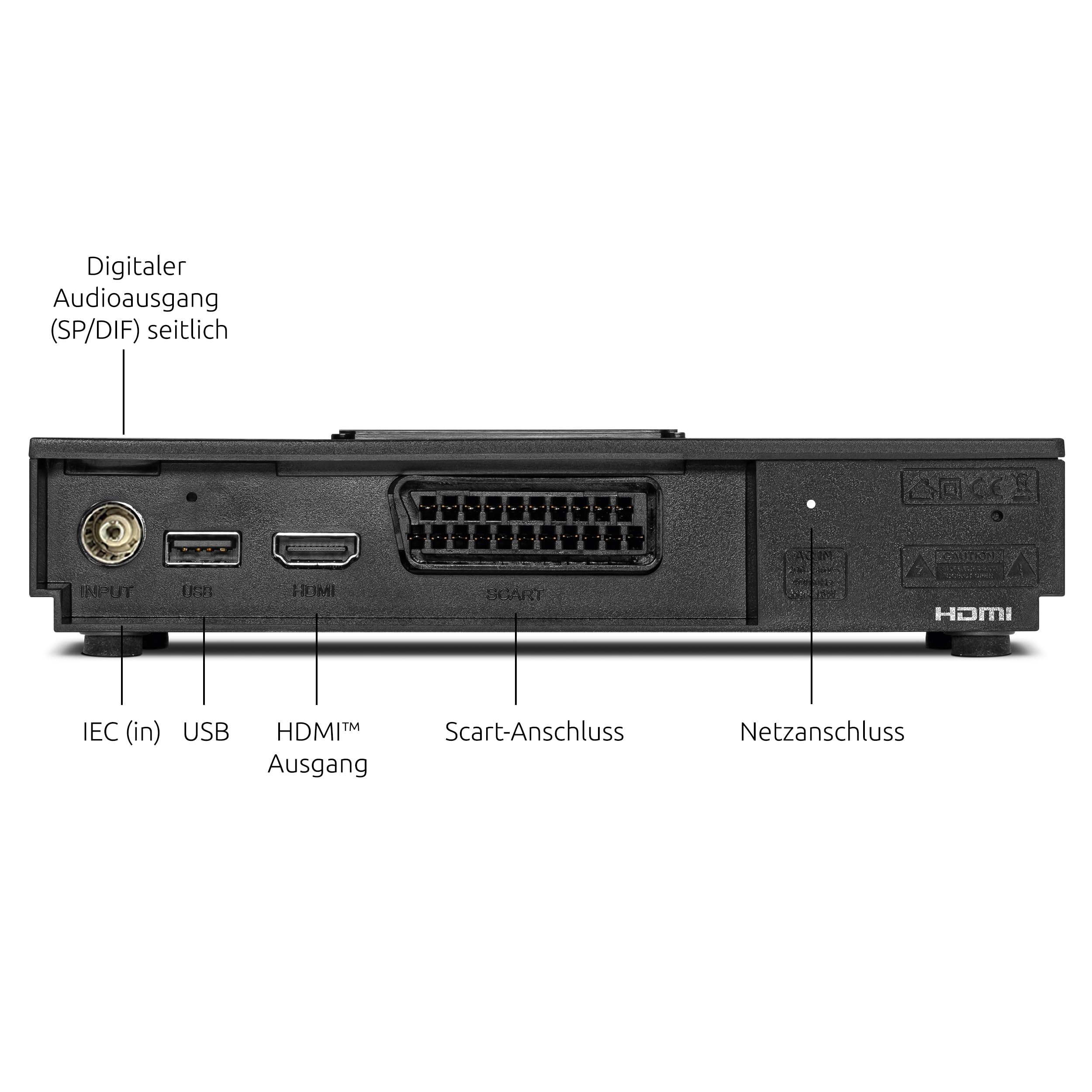 TechniSat HD-C 233 HD-Receiver DVB-C HDMI SCART USB 2.0 schwarz
