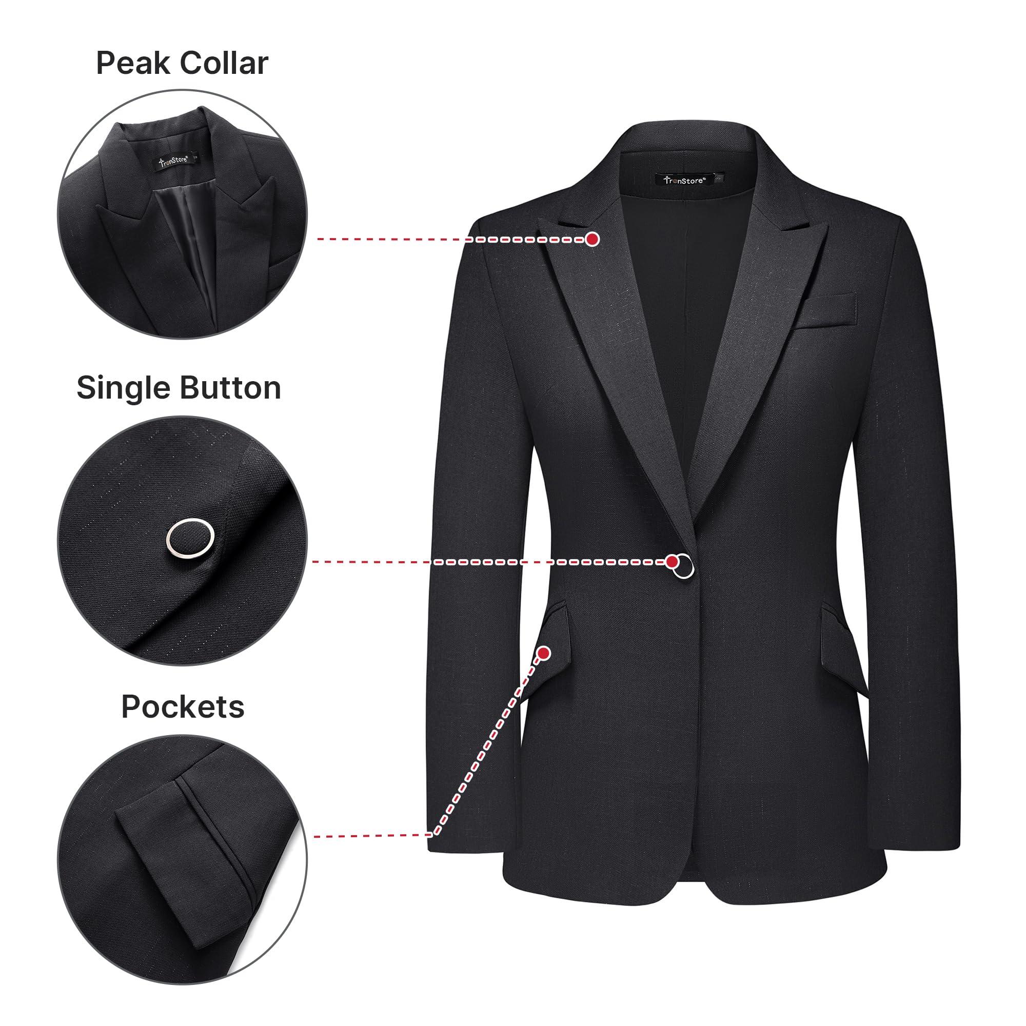 Completo donna 2 pezzi con blazer gessato e pantaloni eleganti bootcut, tailleur da lavoro e outfit business da ufficio