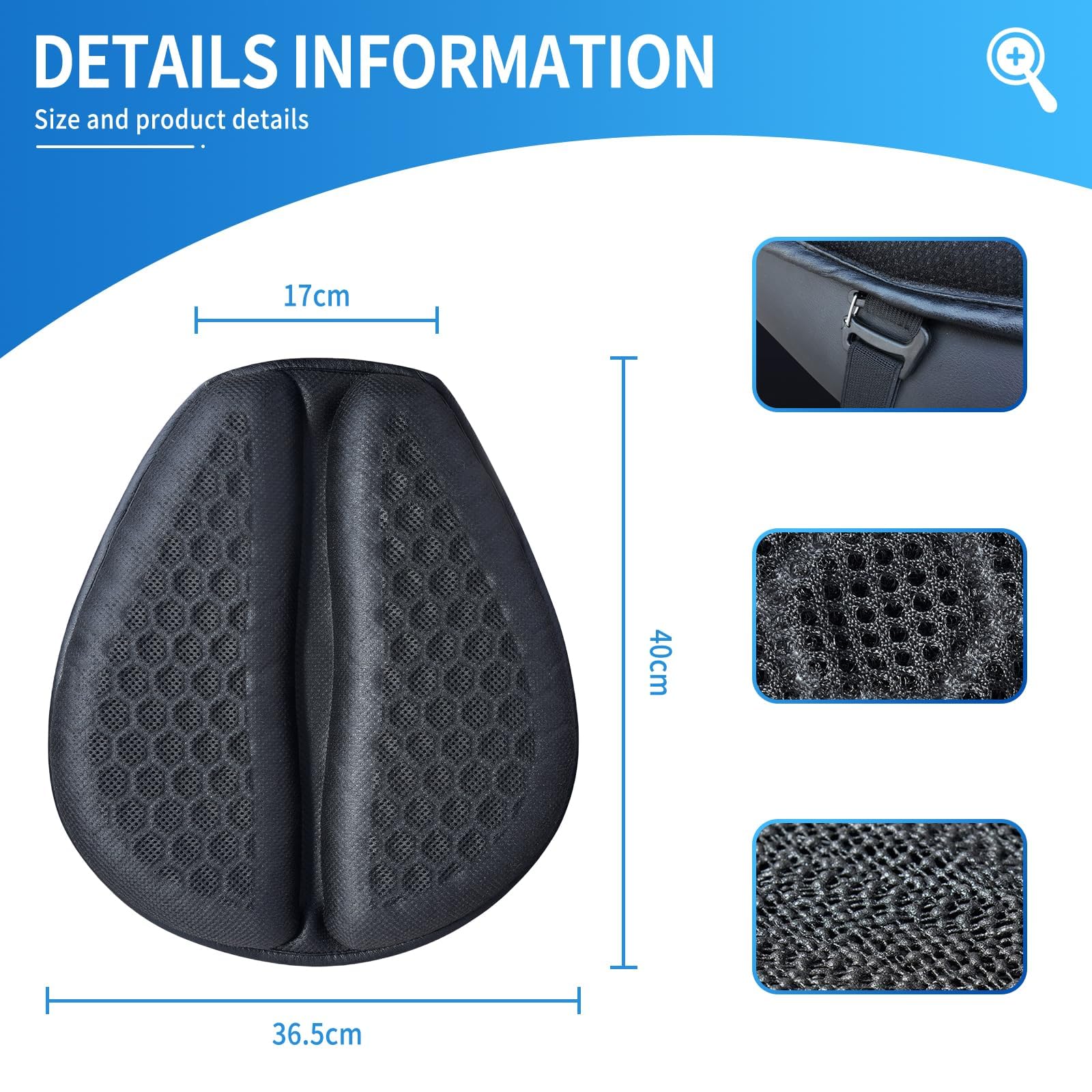 Cuscino Sella Moto per Ducati Scrambler Icon 2015-, Coprisella Protezione Imbottitura Traspirante Antiscivolo Comfort Assorbimento Urti