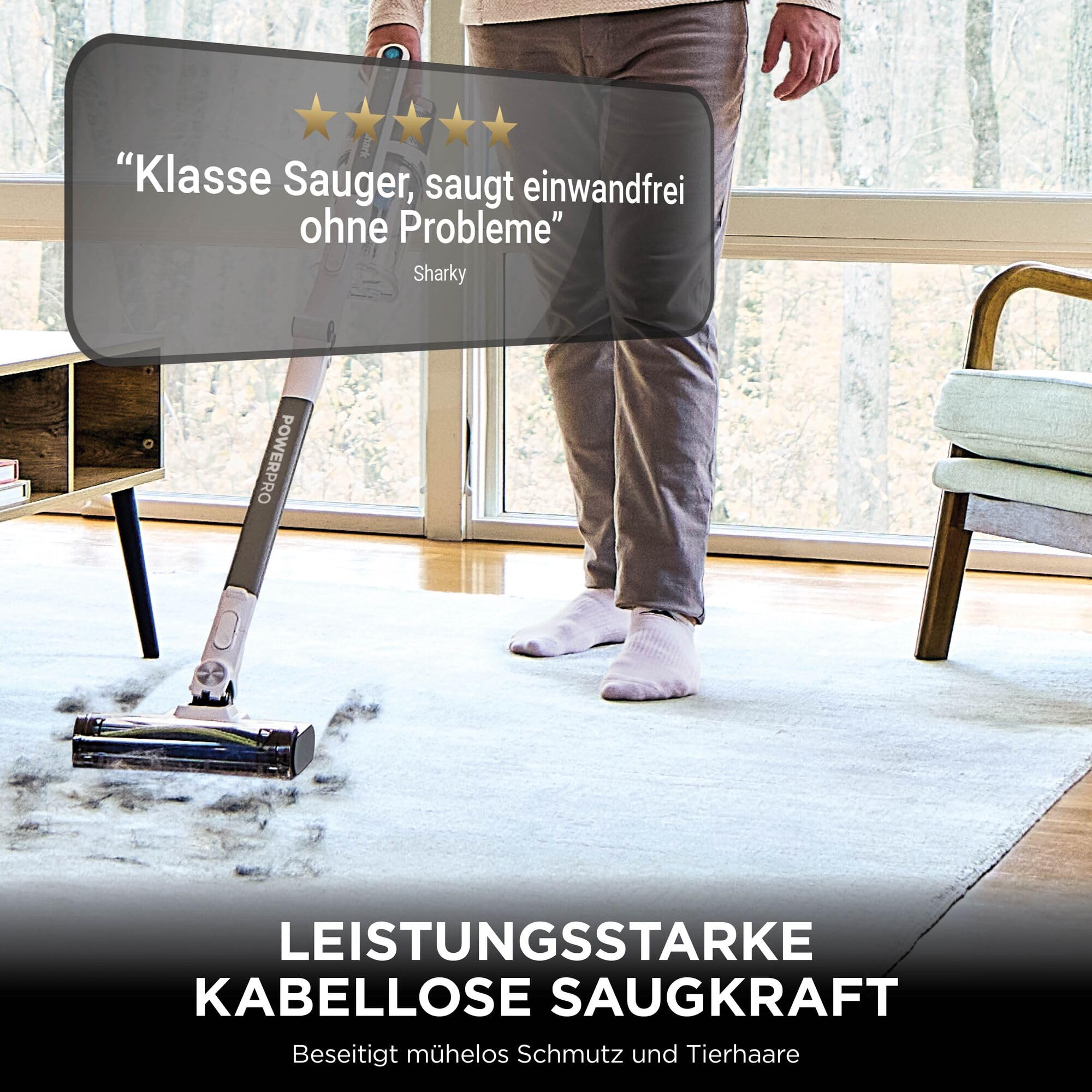 Shark PowerPro Akku-Staubsauger freistehend – Bild 3