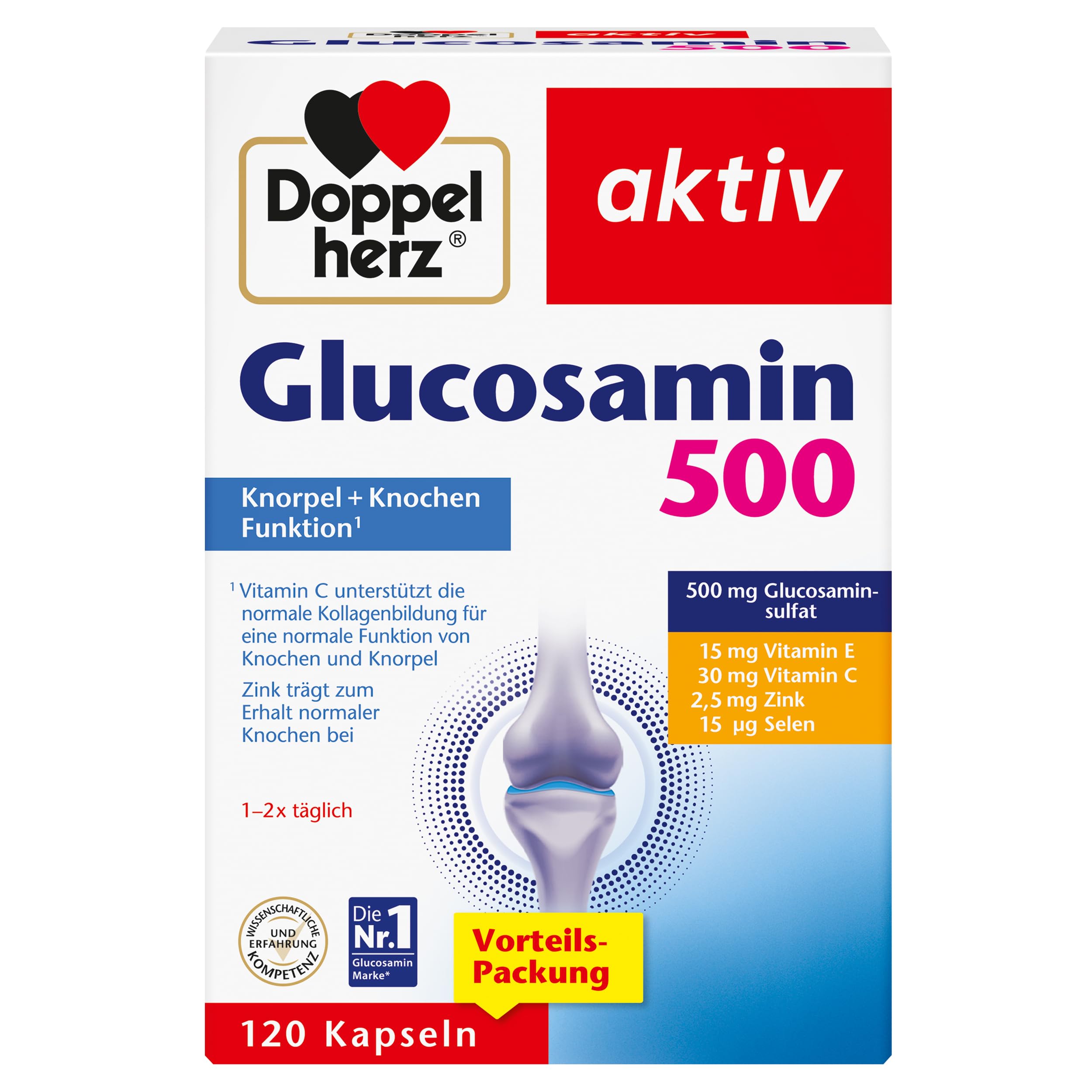 Doppelherz Glucosamin 500 Kapseln 120 stk