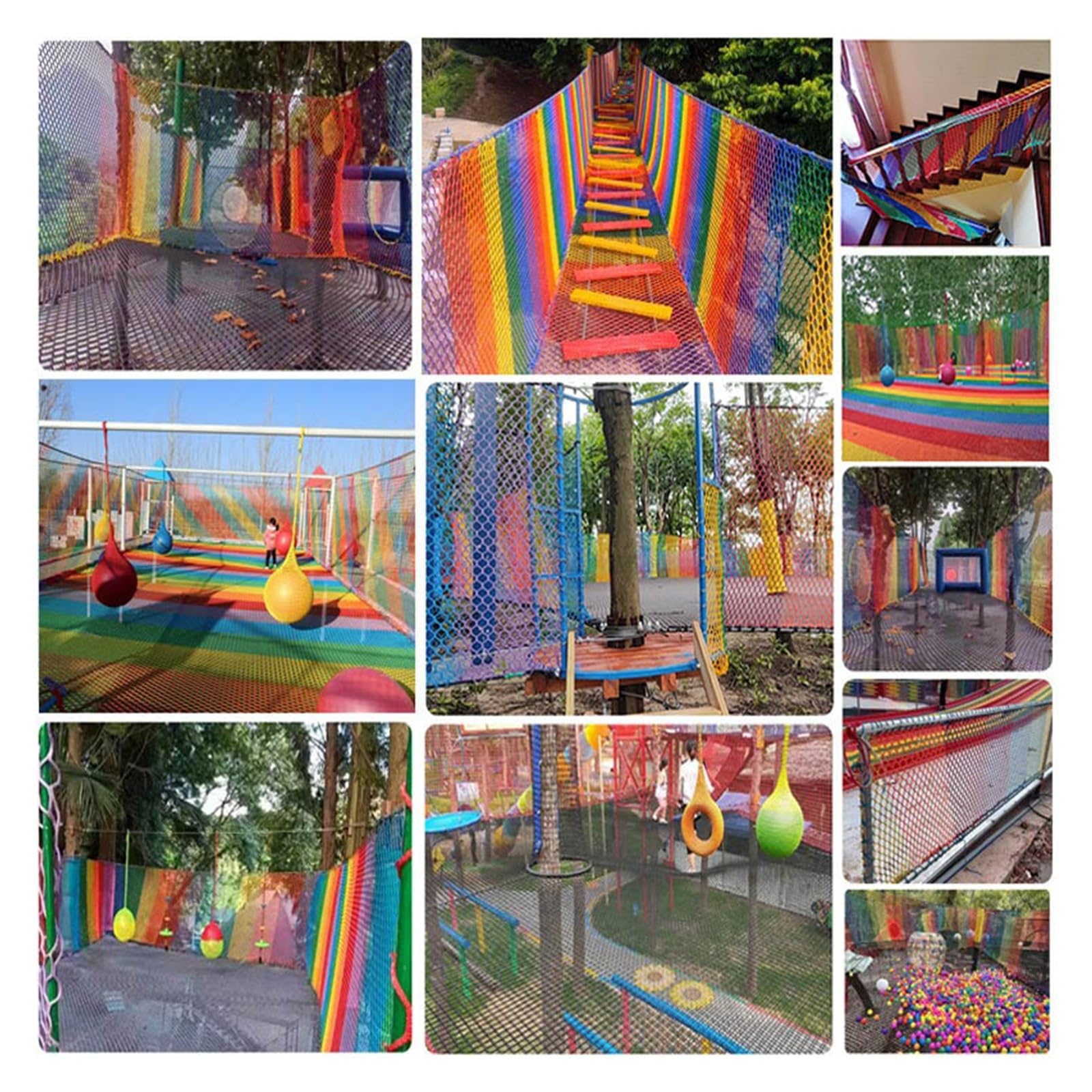 Indoor & Outdoor Sicherheitsbarriere - Spielplatzisolierung für Treppen & Sportstrecken (0,3 x 1,0 x 3,0 m) - UV-beständige kinderfreundliche Sicherheitslösung