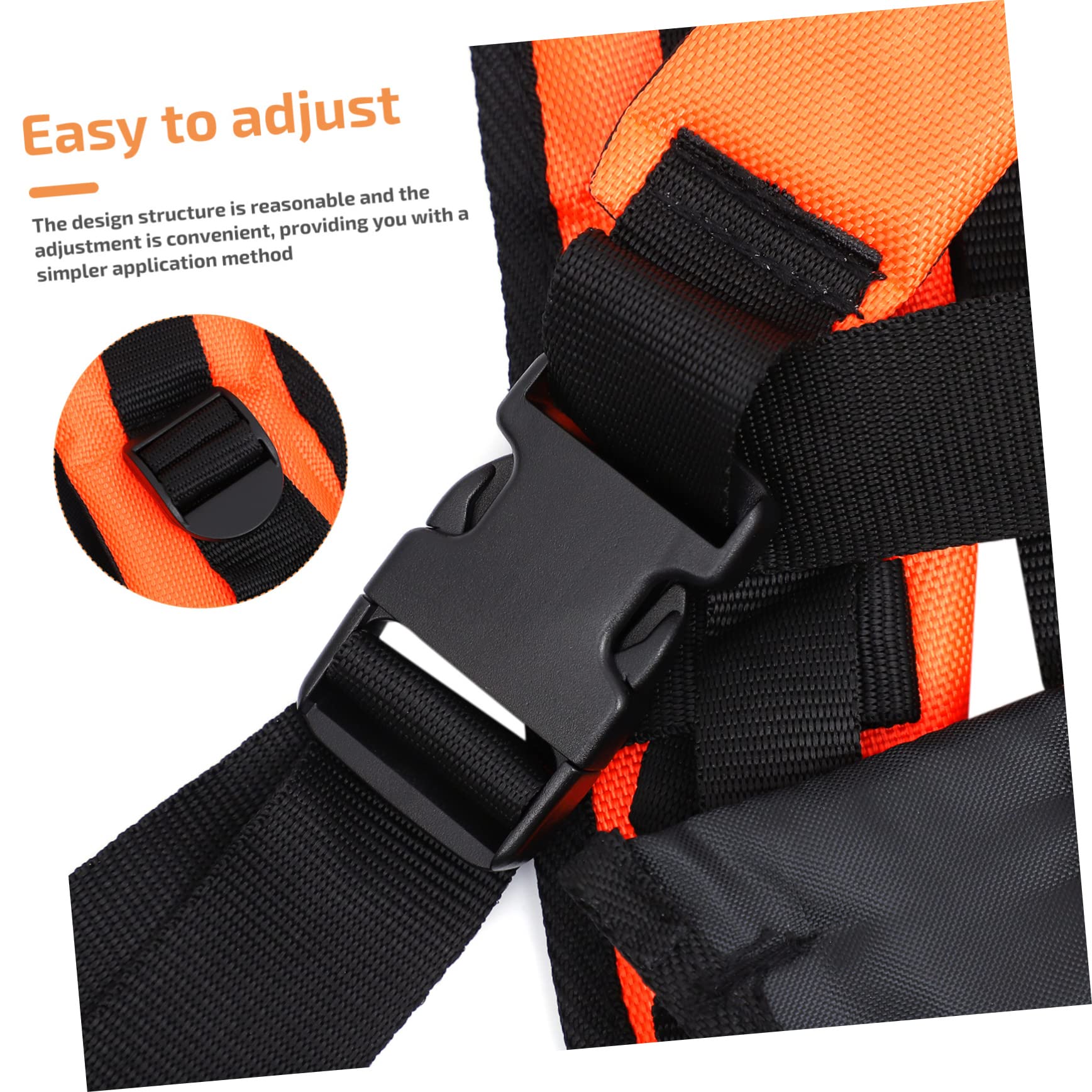 Bandoulière Double pour Débroussailleuse 2pcs Orange Rembourrée