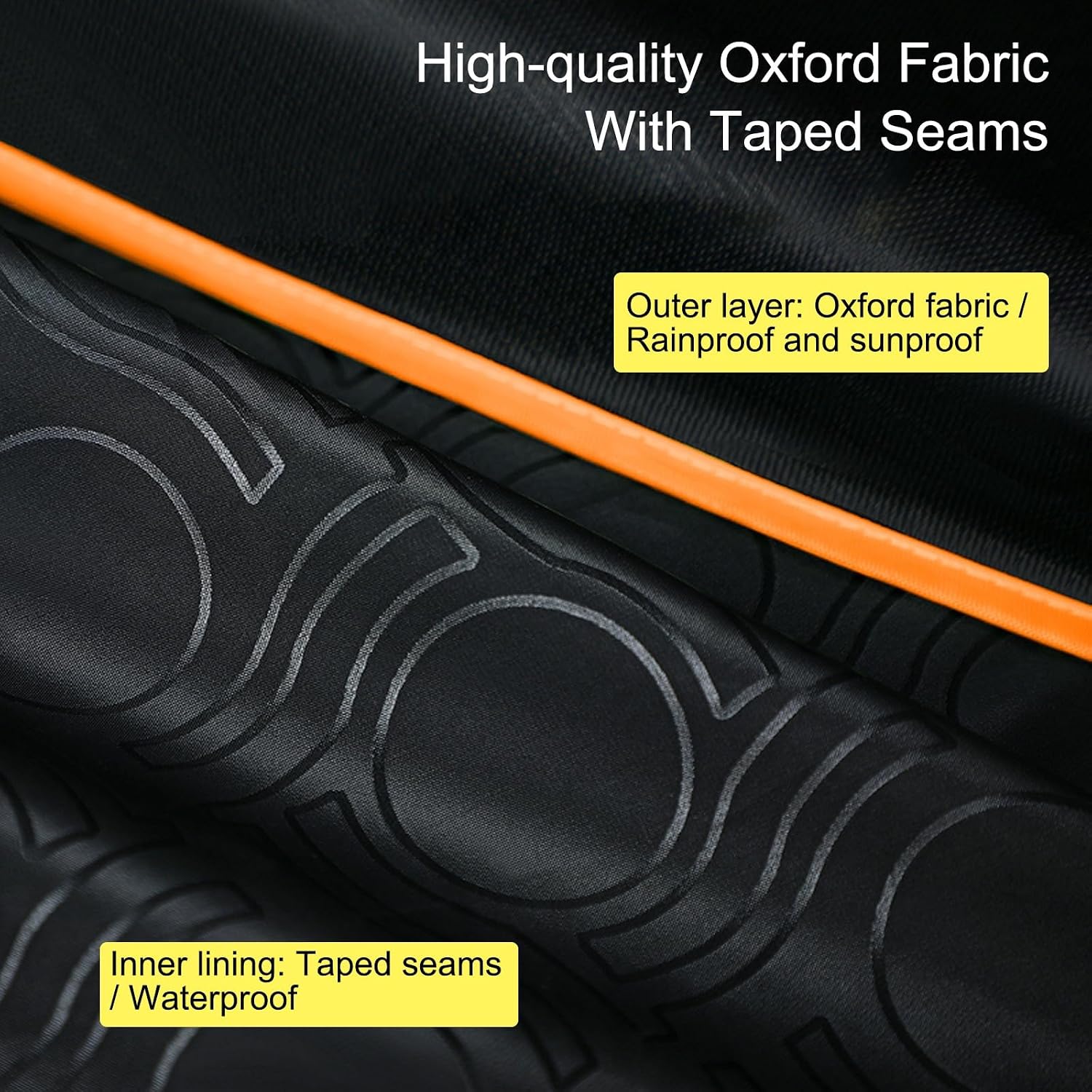 Waterproof Electric Bike Cover, Trike Cover with Awning Cover, Waterproof Oxford Cloth Awning, Strong UV Protection & Windproof, Mobility Scooters(Beige,160cm/62.9in)