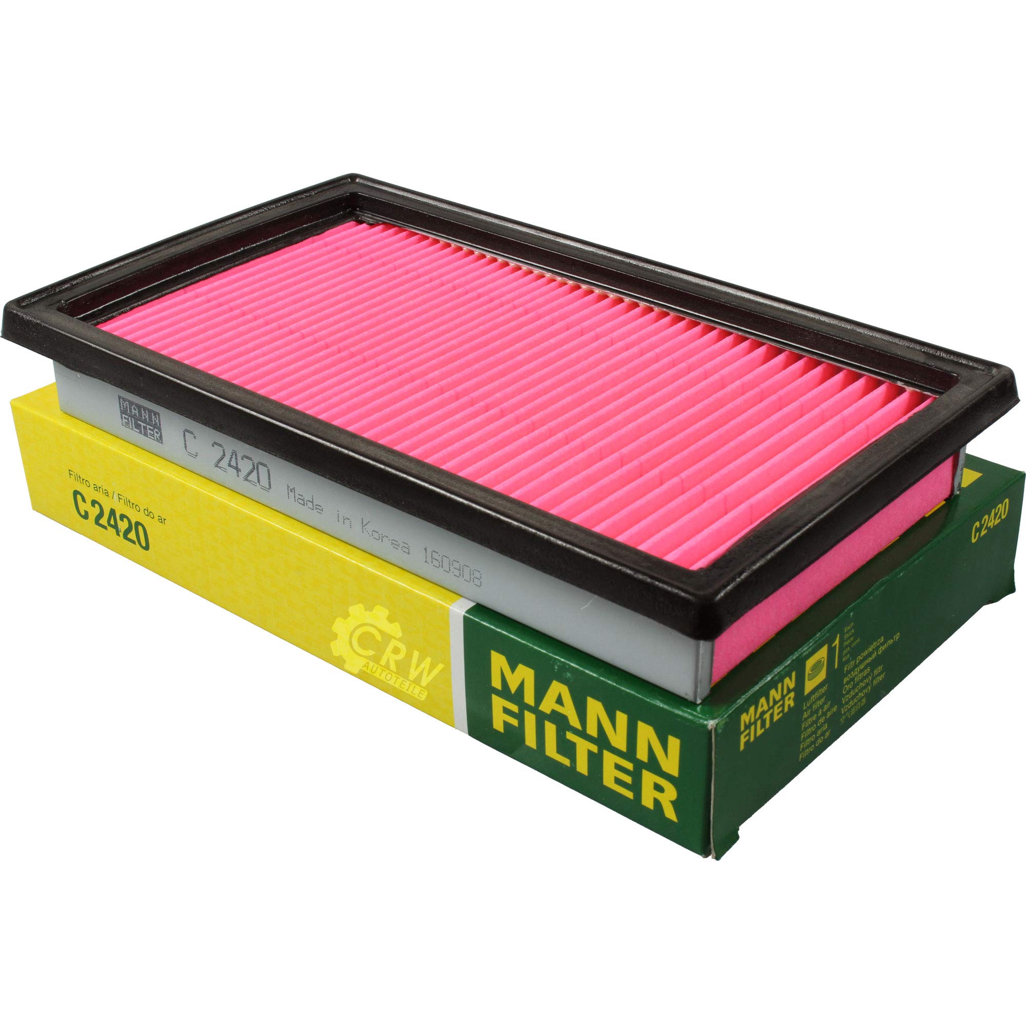 Paquete de inspección Kit de mantenimiento de filtros con filtro de aceite W 79, filtro de aire C 2420, filtro de combustible WK 920/7, filtro de habitáculo FP 1936, tornillo de cierre